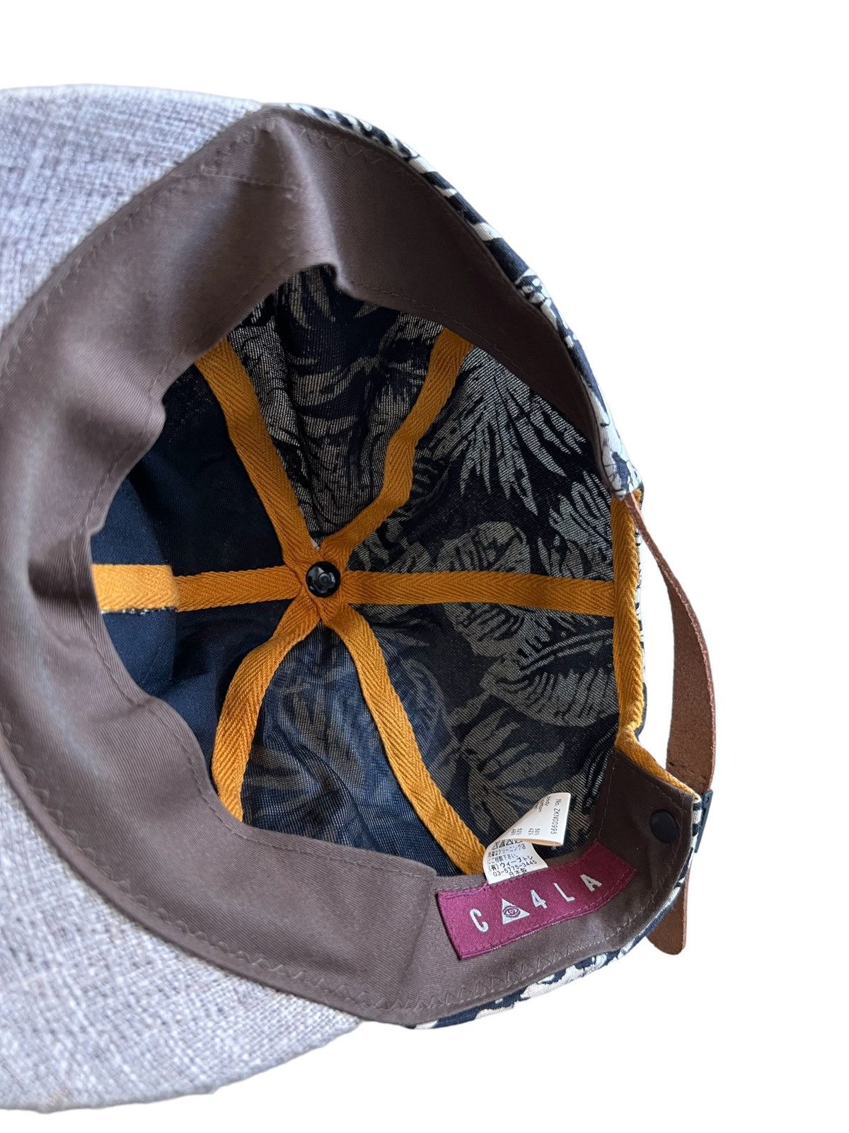 CA4LA CA4LA 🇯🇵 x Cactus ™️ Logo Leather Patch Jute Brim Cap Hat Size ONE SIZE - 5 Thumbnail