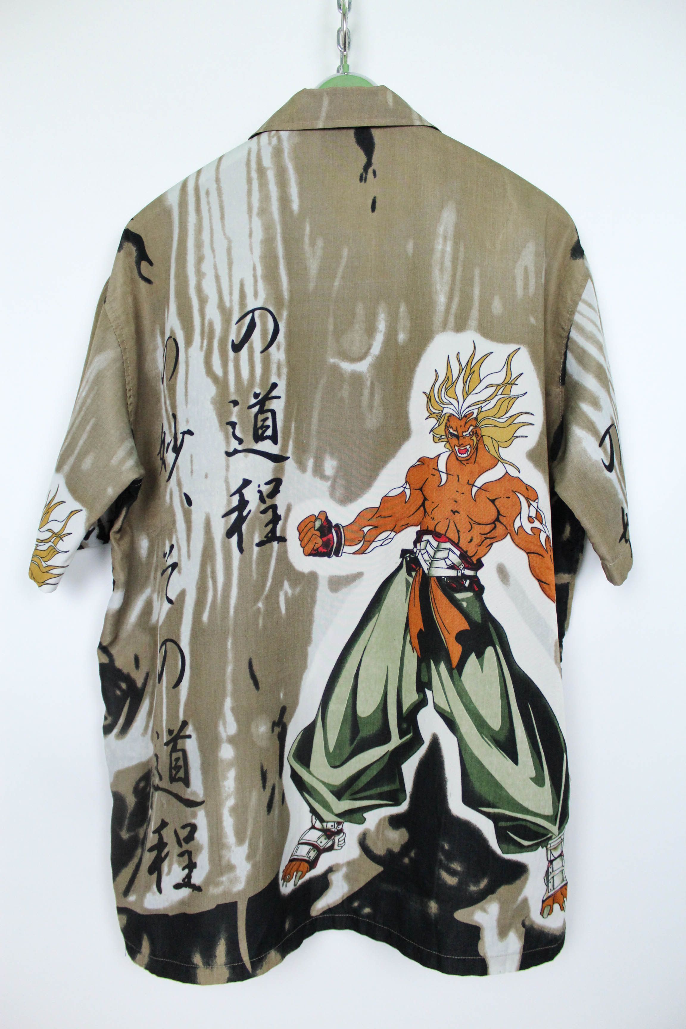Japanese Brand Japanese Cartoon Graphics Hawaiian Oversize Polyester Shirt Size US XL / EU 56 / 4 - 2 Thumbnail