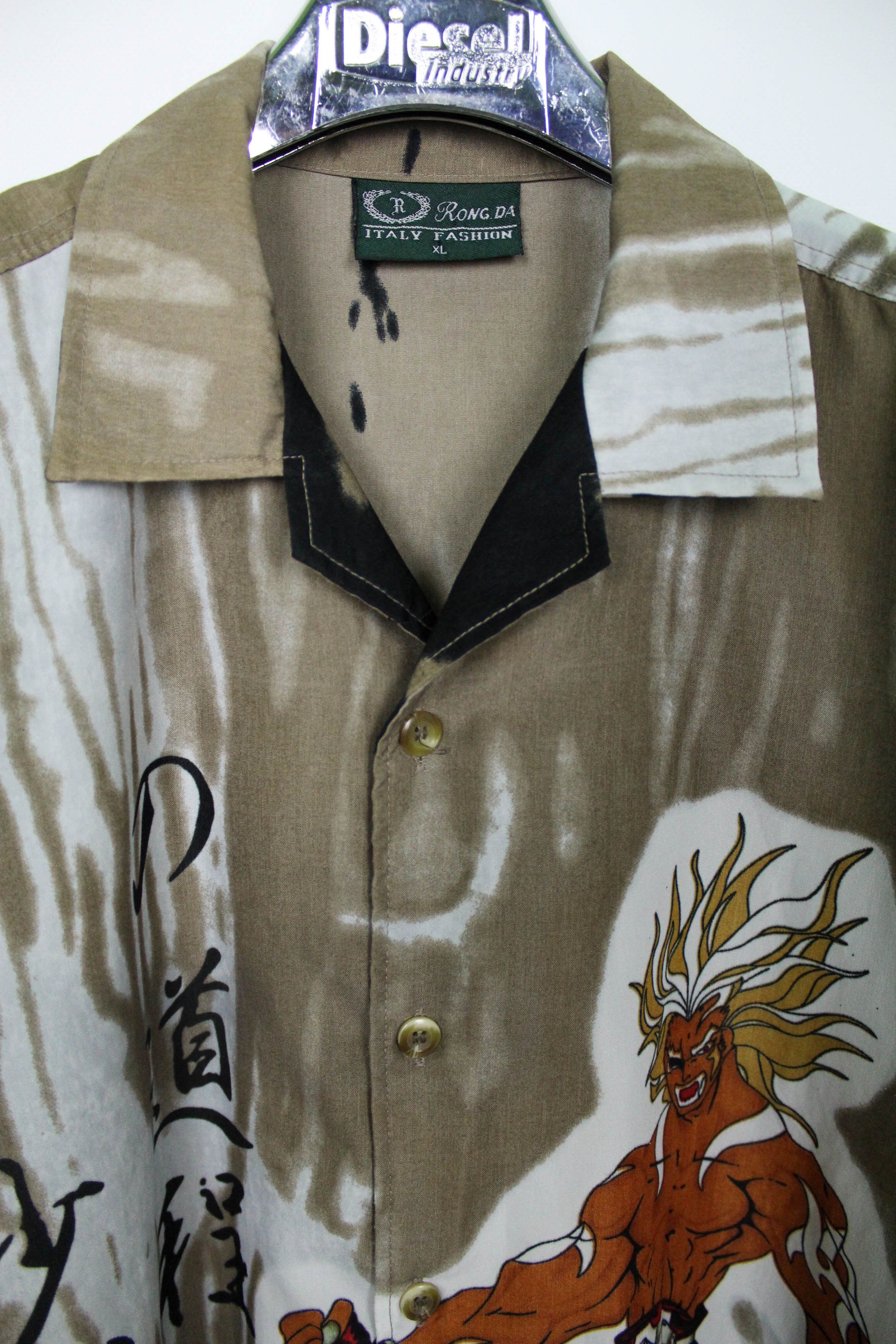 Japanese Brand Japanese Cartoon Graphics Hawaiian Oversize Polyester Shirt Size US XL / EU 56 / 4 - 10 Thumbnail