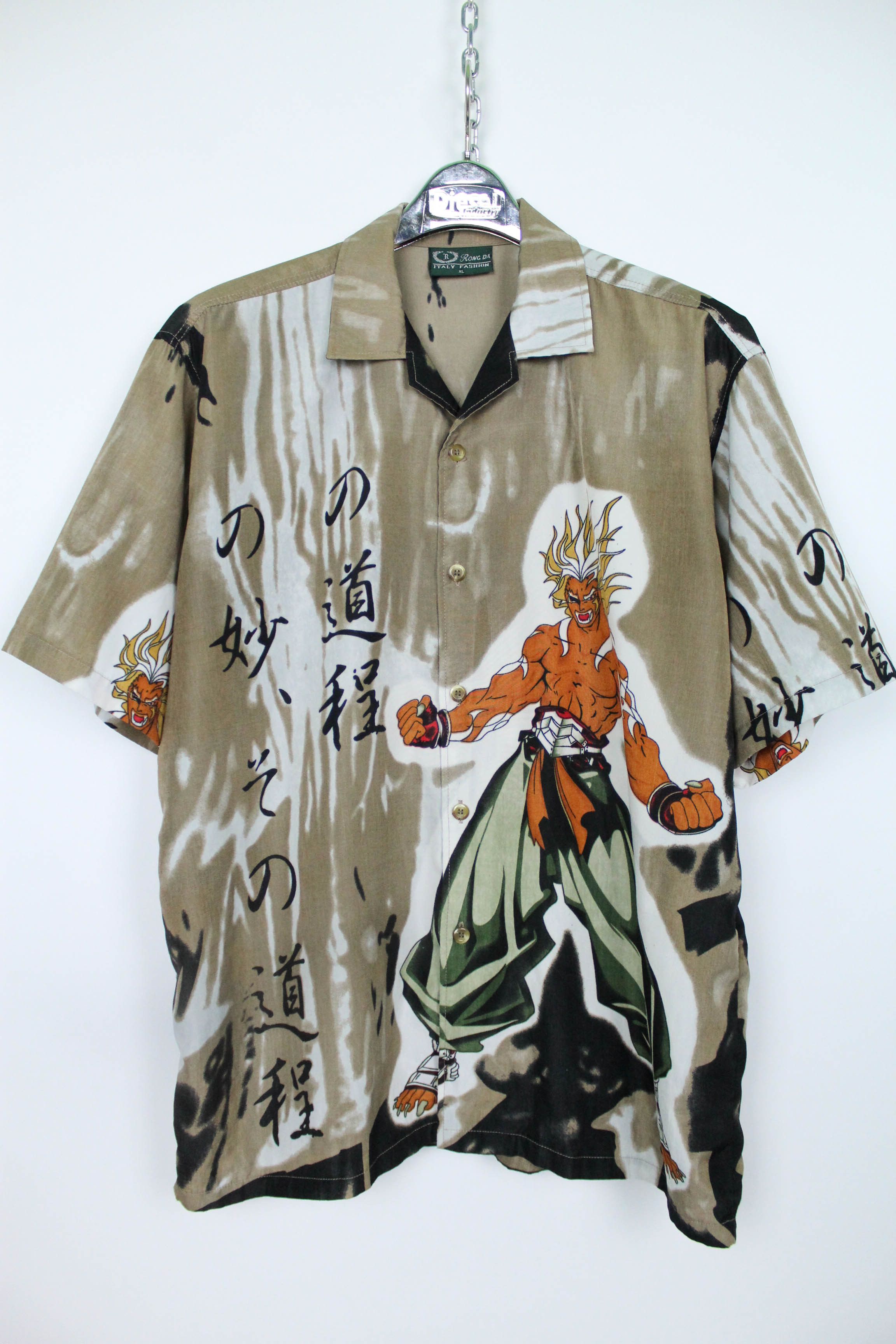 Japanese Brand Japanese Cartoon Graphics Hawaiian Oversize Polyester Shirt Size US XL / EU 56 / 4 - 1 Thumbnail