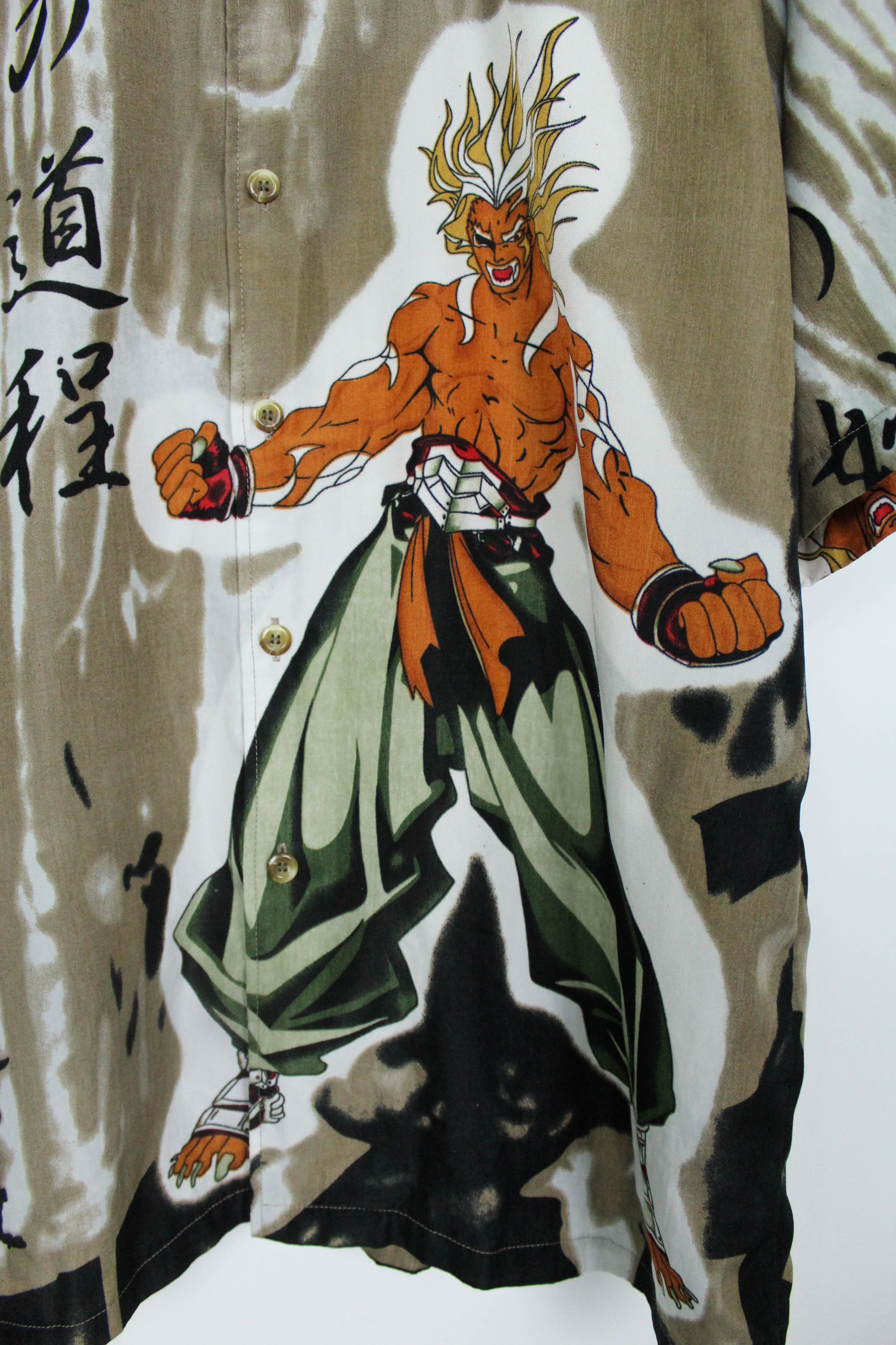 Japanese Brand Japanese Cartoon Graphics Hawaiian Oversize Polyester Shirt Size US XL / EU 56 / 4 - 6 Thumbnail