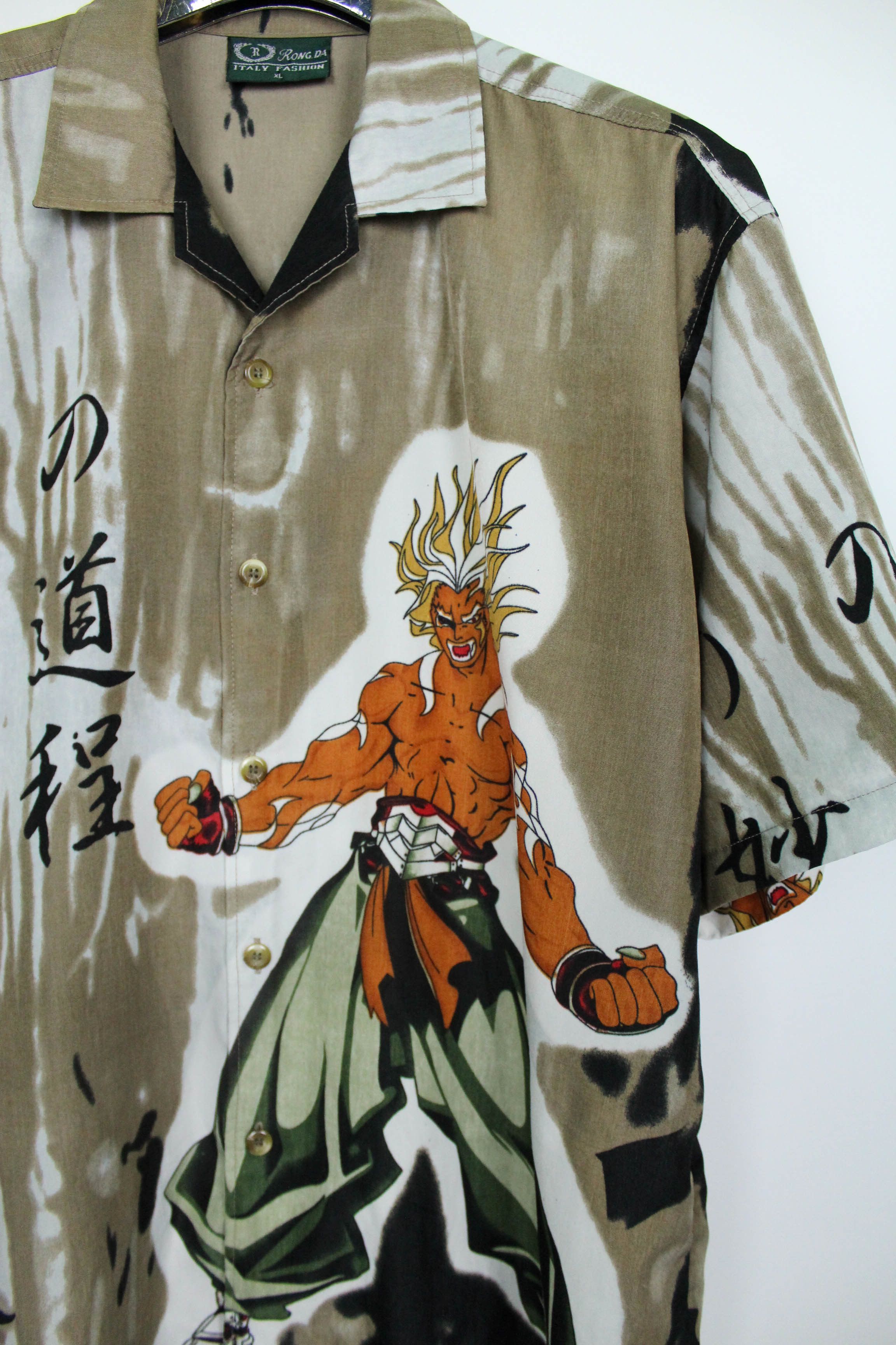 Japanese Brand Japanese Cartoon Graphics Hawaiian Oversize Polyester Shirt Size US XL / EU 56 / 4 - 5 Thumbnail