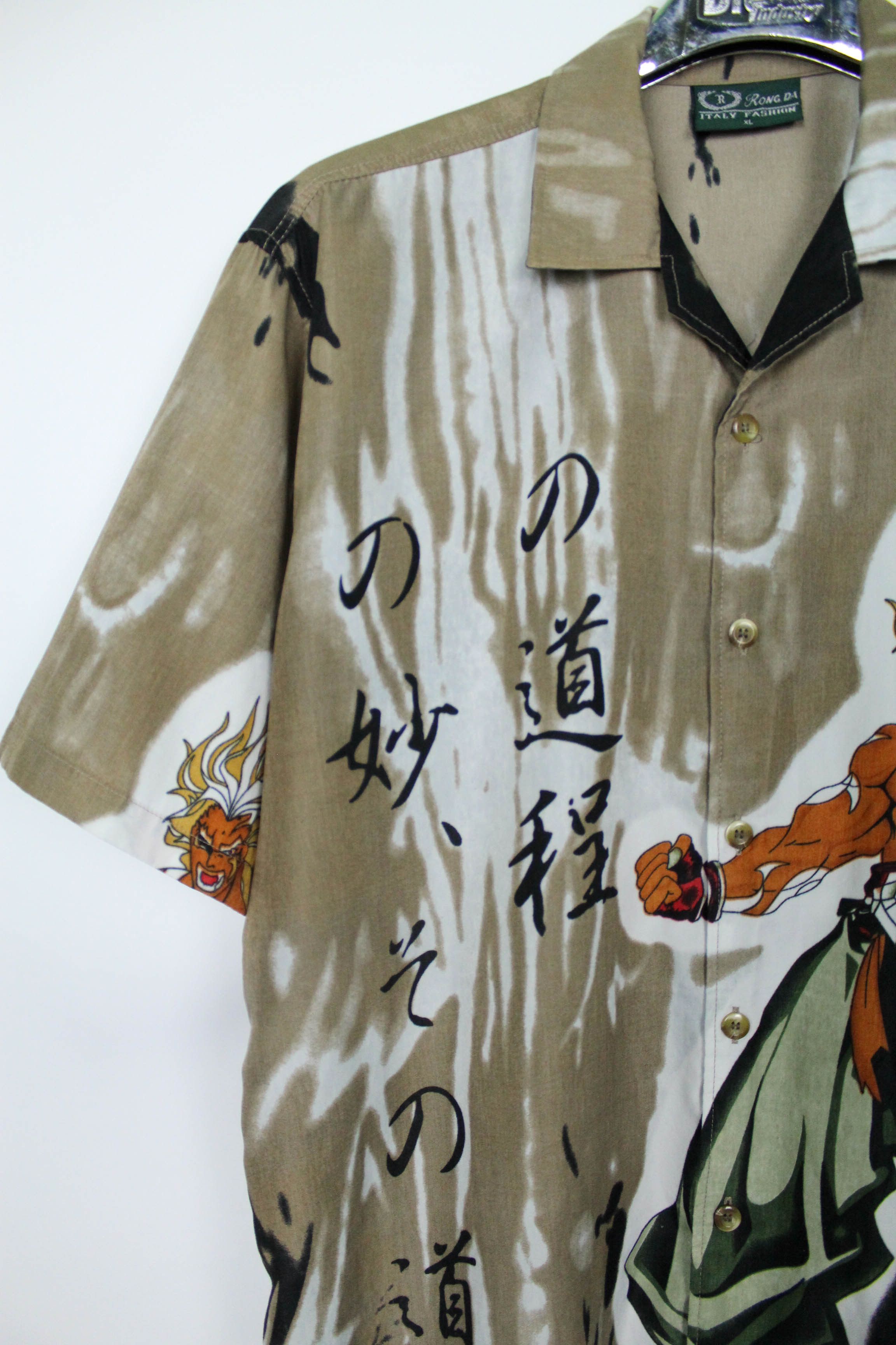 Japanese Brand Japanese Cartoon Graphics Hawaiian Oversize Polyester Shirt Size US XL / EU 56 / 4 - 4 Thumbnail
