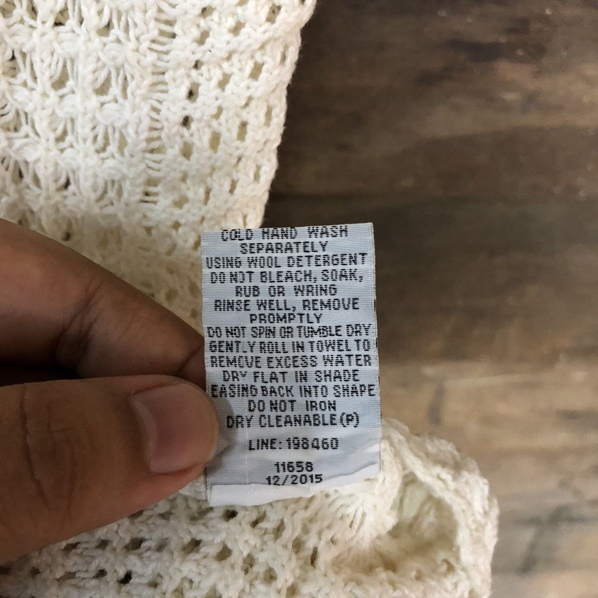 Vintage Just Jeans Mesh Net Crochet White Knitwear #7211 Size S / US 4 / IT 40 - 10 Thumbnail