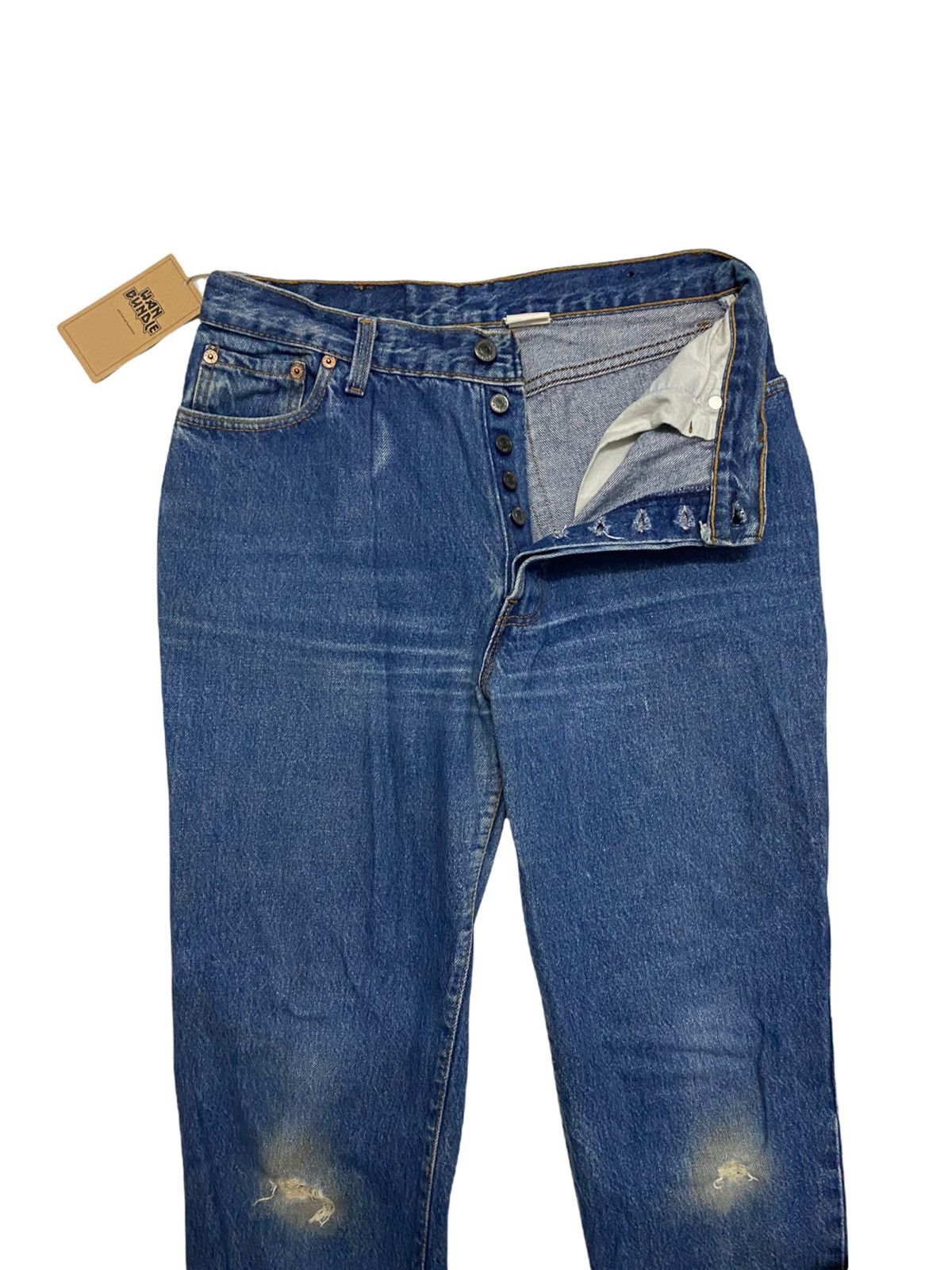 Levi's Vintage Levi’s Distressed Denim Made in USA Size US 30 / EU 46 - 2 Thumbnail
