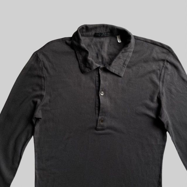 Helmut Lang Helmet Lang Archive Jersey Cotton Polo Long Sleeve Size US S / EU 44-46 / 1 - 1 Thumbnail