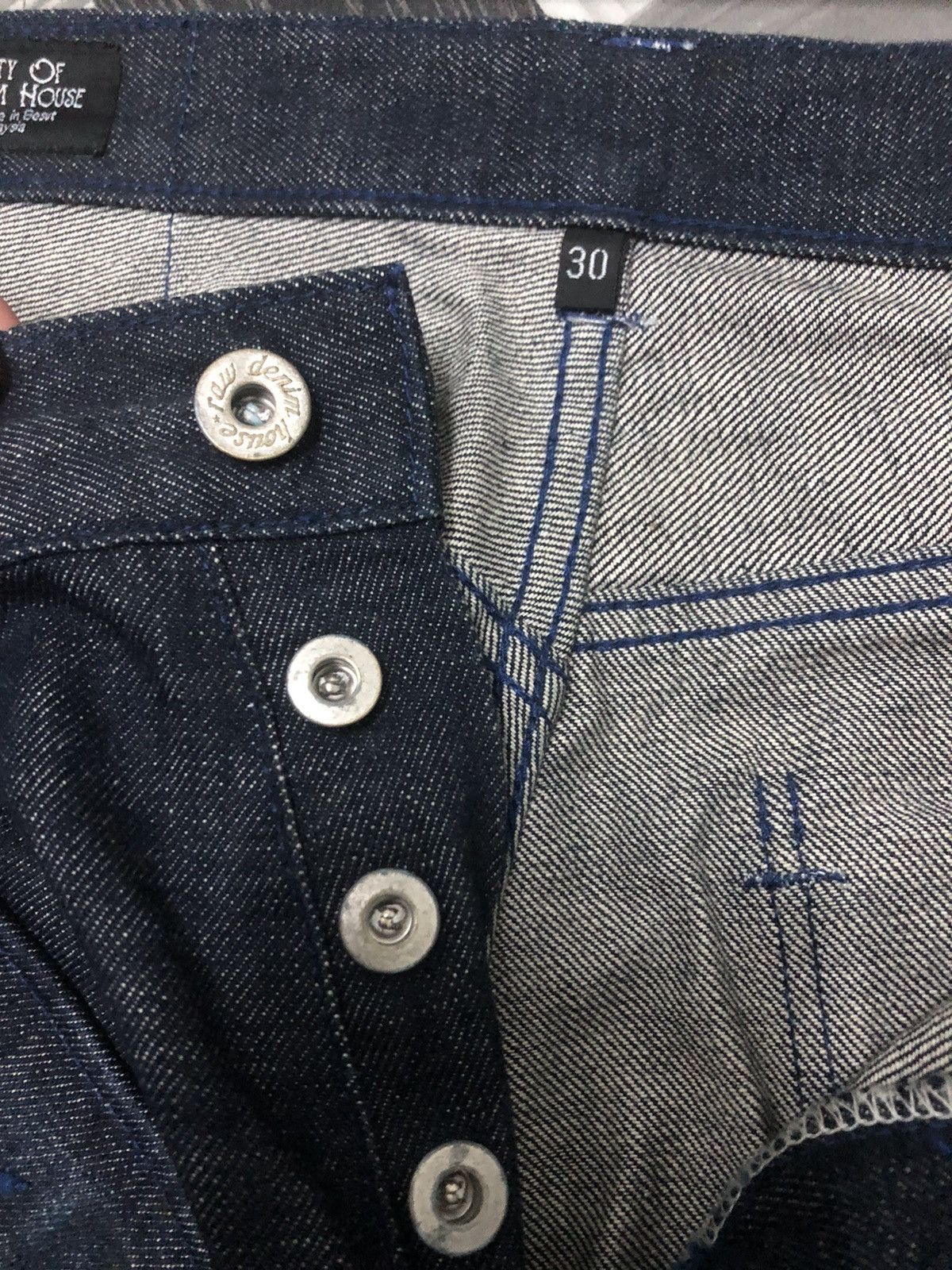 Salvage CUSTOM MADE BY RAW DENIM HOUSE MULTI POCKET CARGO DENIM JEAN Size US 30 / EU 46 - 7 Thumbnail