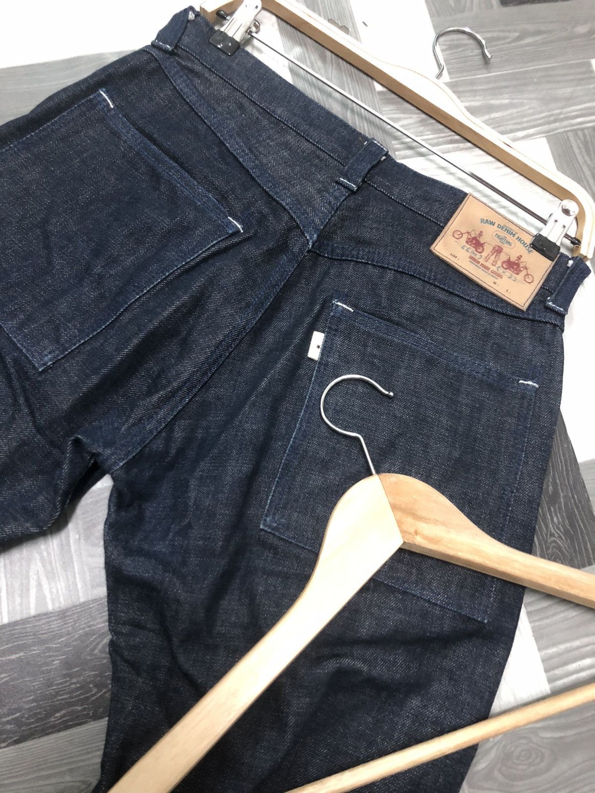 Salvage CUSTOM MADE BY RAW DENIM HOUSE MULTI POCKET CARGO DENIM JEAN Size US 30 / EU 46 - 9 Thumbnail