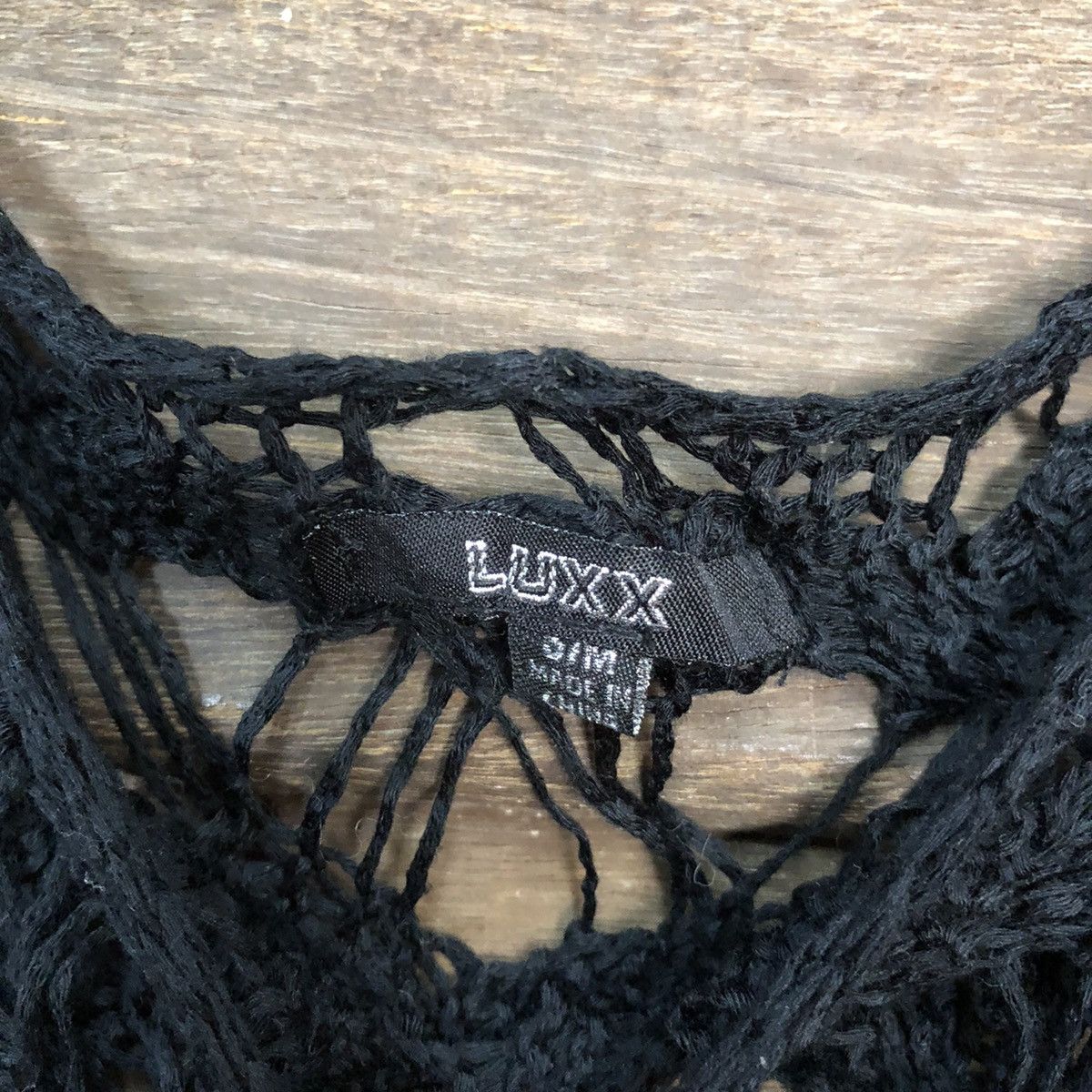 Homespun Knitwear Luxx Mesh Net Crochet Black Knitwear #7208 Size M / US 6-8 / IT 42-44 - 10 Thumbnail