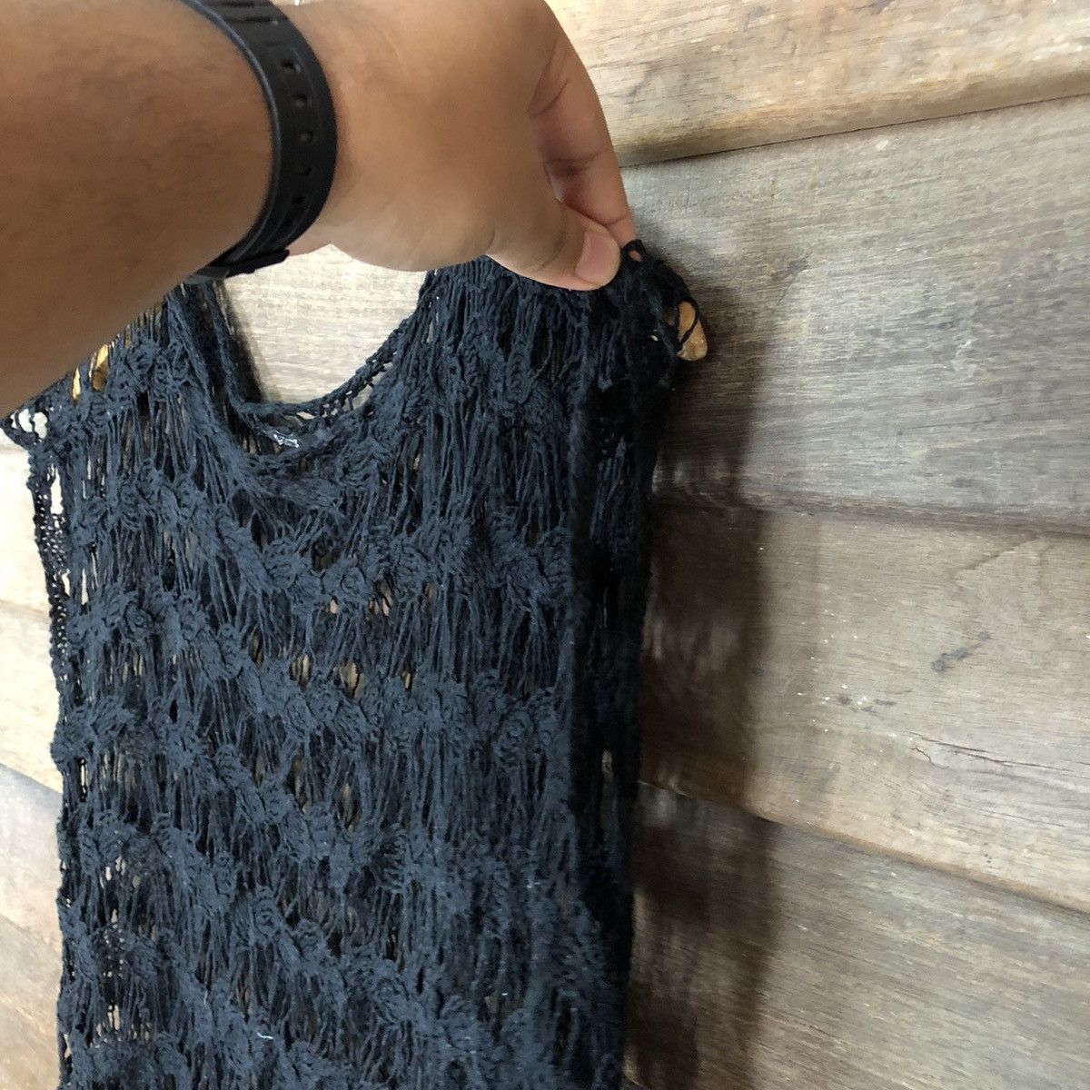Homespun Knitwear Luxx Mesh Net Crochet Black Knitwear #7208 Size M / US 6-8 / IT 42-44 - 9 Thumbnail