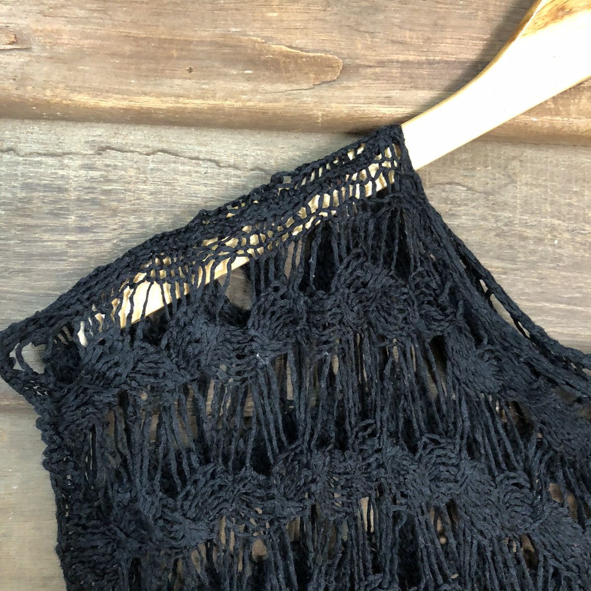 Homespun Knitwear Luxx Mesh Net Crochet Black Knitwear #7208 Size M / US 6-8 / IT 42-44 - 7 Thumbnail