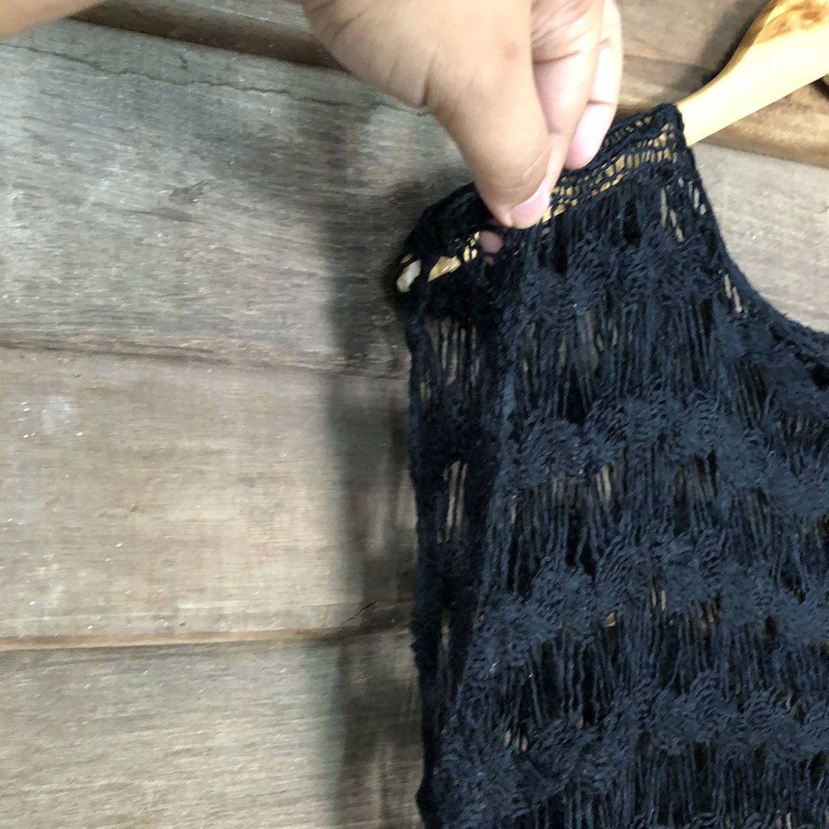 Homespun Knitwear Luxx Mesh Net Crochet Black Knitwear #7208 Size M / US 6-8 / IT 42-44 - 8 Thumbnail