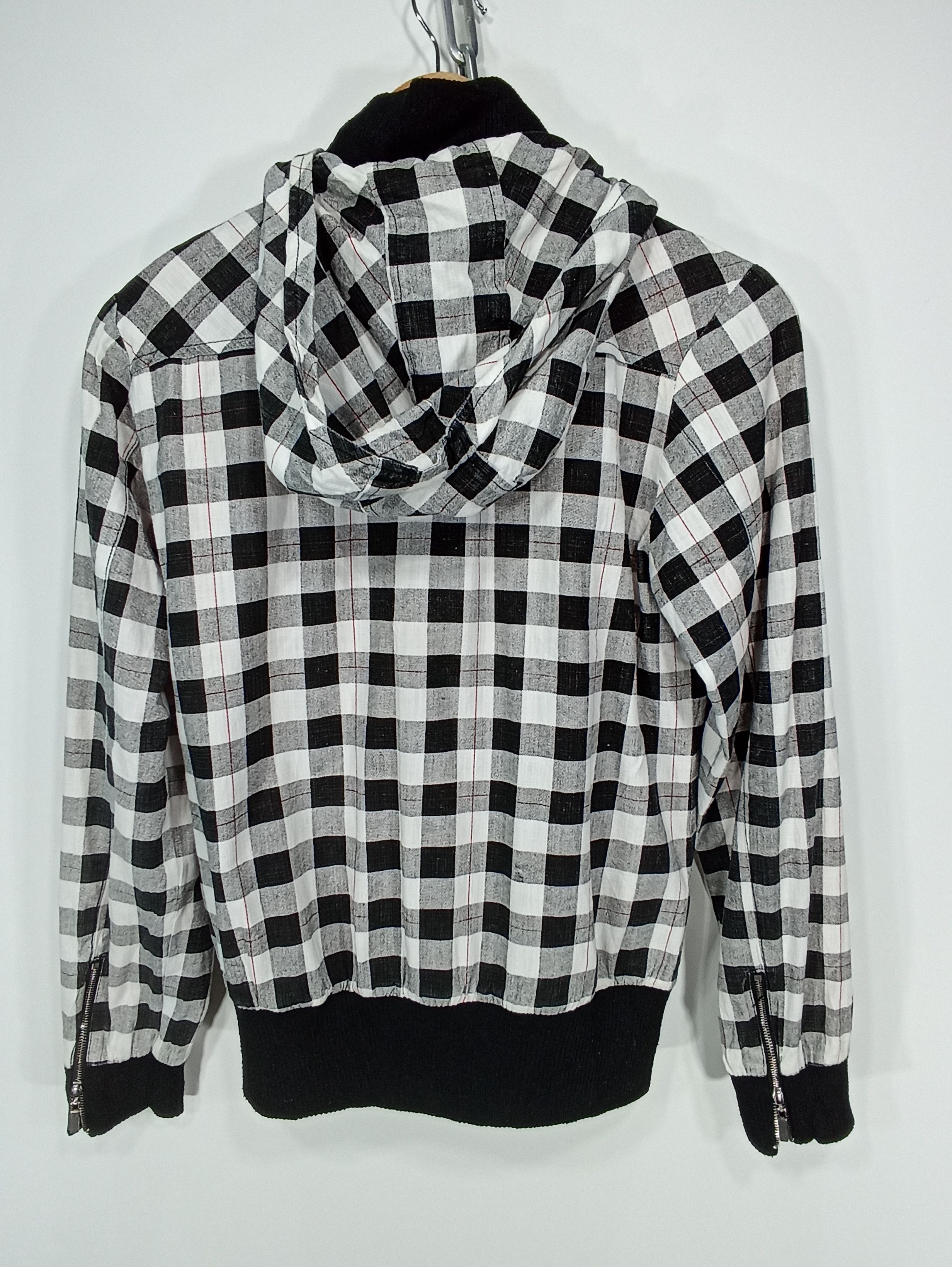 Japanese Brand × Seditionaries Cecil mcbee plaid hoodie zipper Size M / US 6-8 / IT 42-44 - 6 Thumbnail