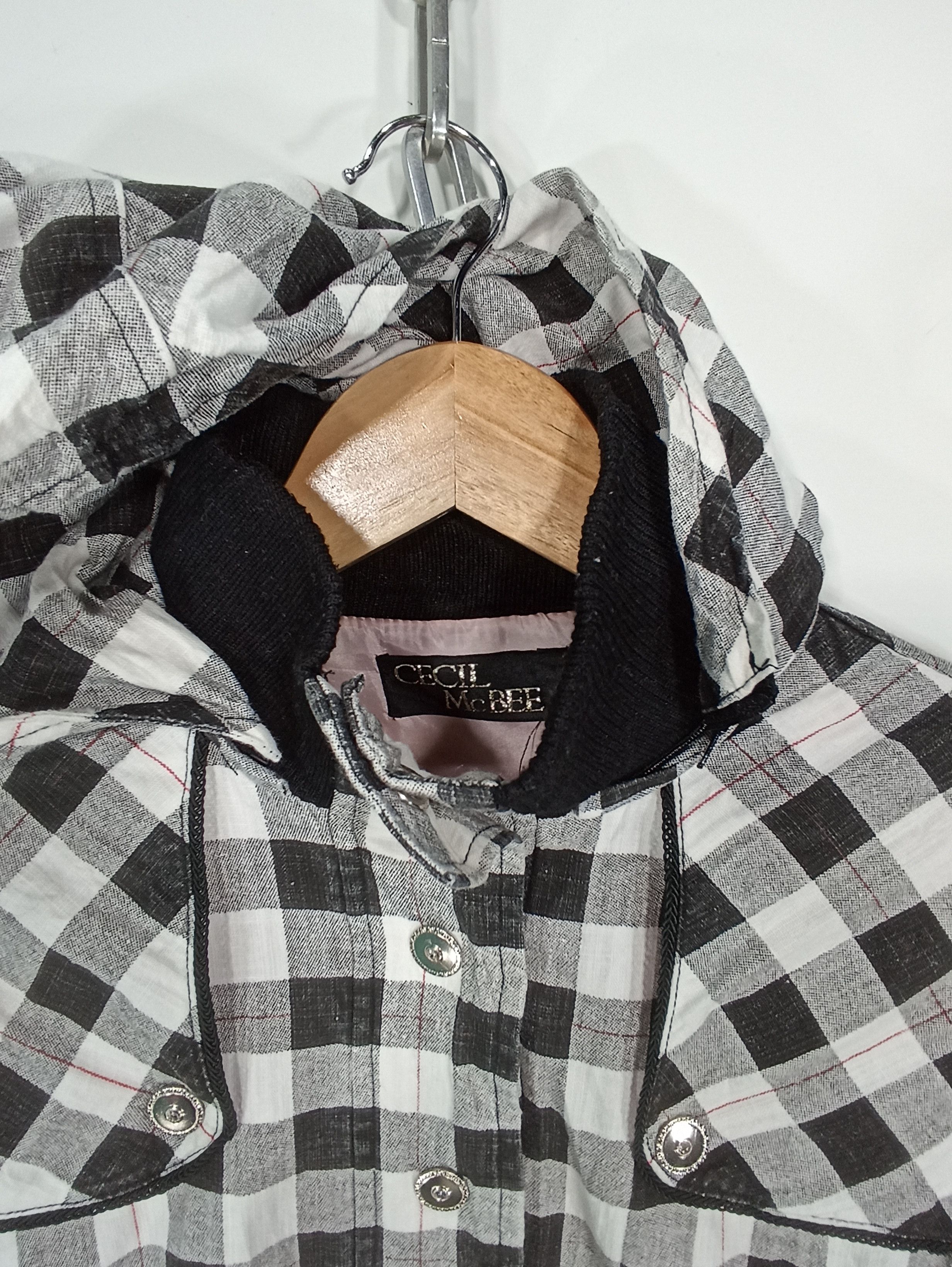 Japanese Brand × Seditionaries Cecil mcbee plaid hoodie zipper Size M / US 6-8 / IT 42-44 - 3 Thumbnail
