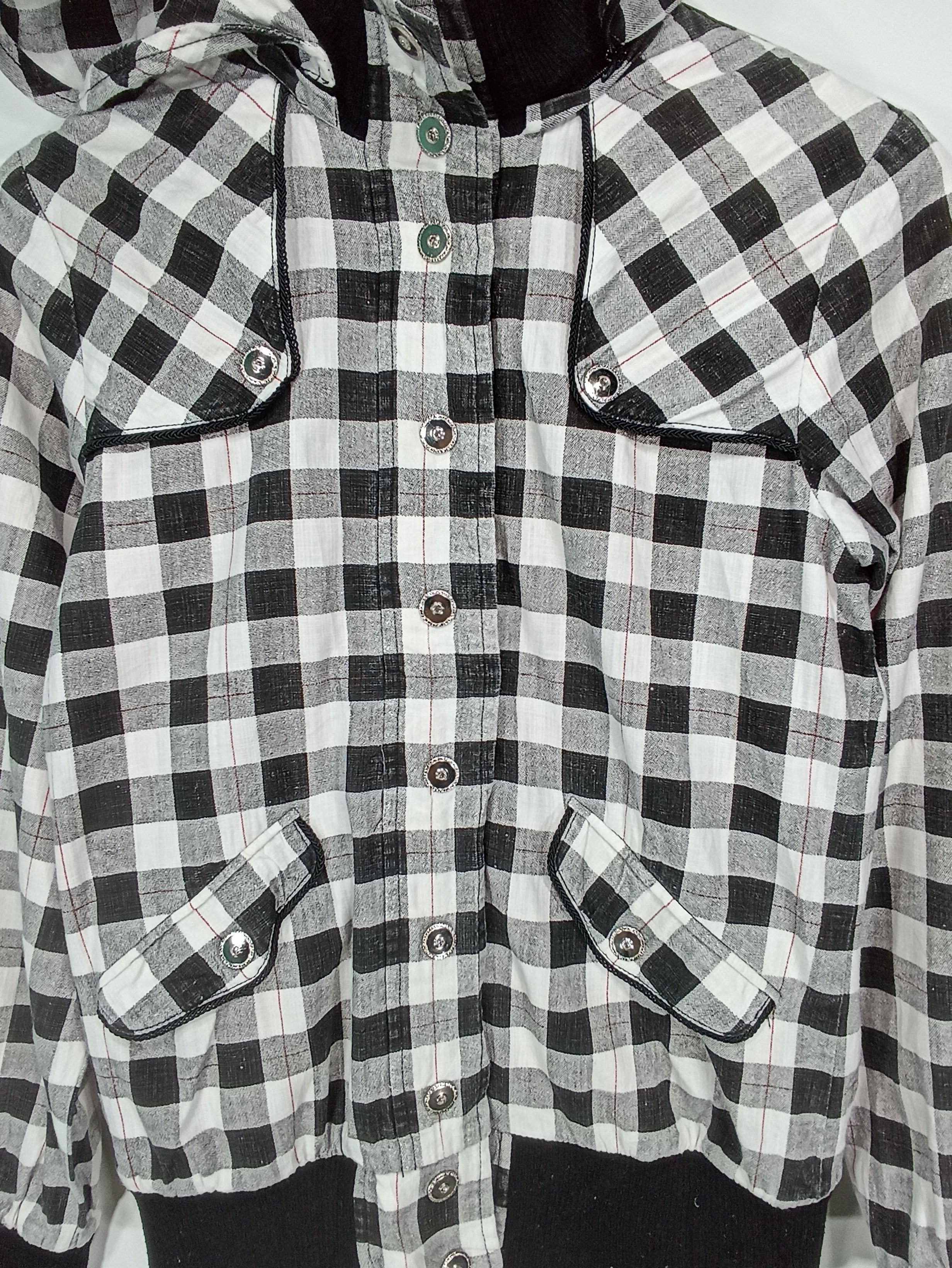 Japanese Brand × Seditionaries Cecil mcbee plaid hoodie zipper Size M / US 6-8 / IT 42-44 - 2 Thumbnail