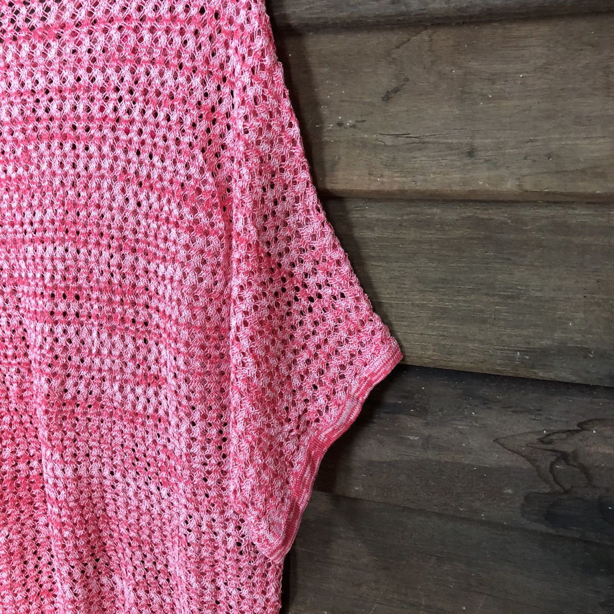 Japanese Brand Millers Mesh Net Crochet Pink Knitwear #7204 Size M / US 6-8 / IT 42-44 - 11 Thumbnail