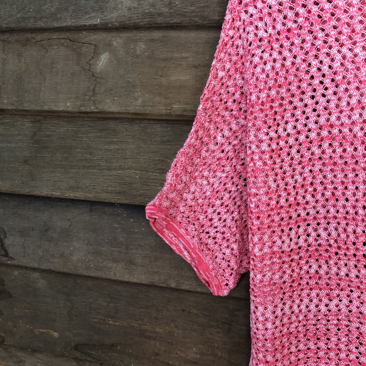 Japanese Brand Millers Mesh Net Crochet Pink Knitwear #7204 Size M / US 6-8 / IT 42-44 - 12 Thumbnail