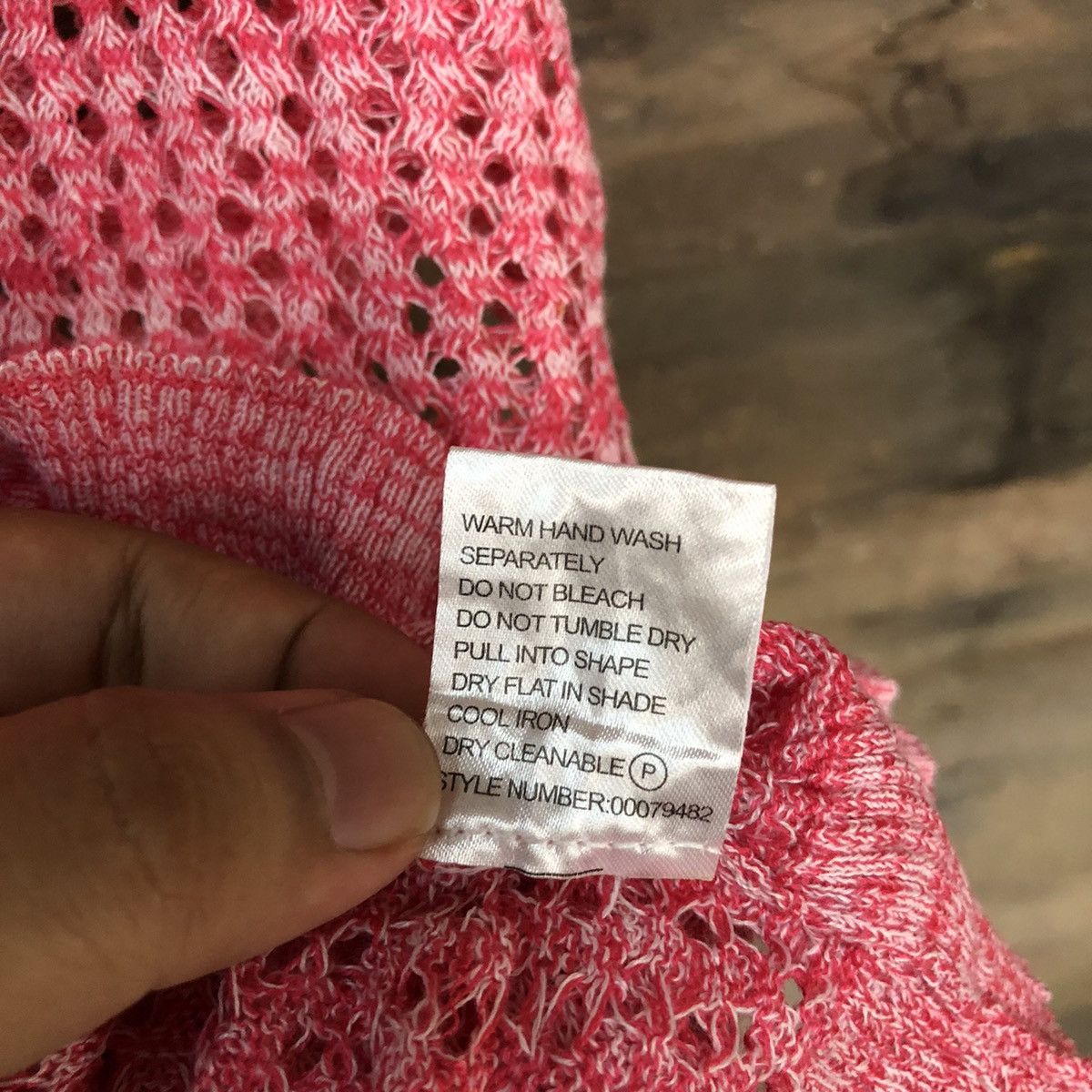 Japanese Brand Millers Mesh Net Crochet Pink Knitwear #7204 Size M / US 6-8 / IT 42-44 - 9 Thumbnail