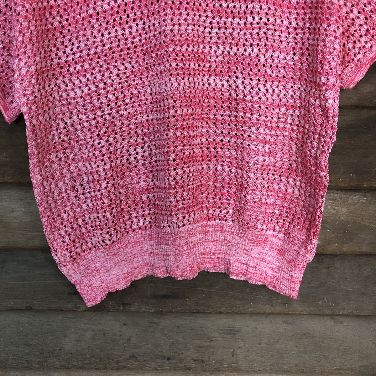 Japanese Brand Millers Mesh Net Crochet Pink Knitwear #7204 Size M / US 6-8 / IT 42-44 - 6 Thumbnail