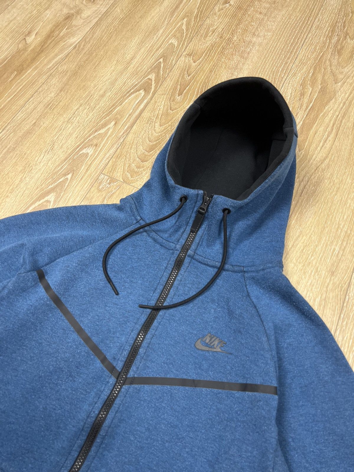Nike Tech Fleece blue Zip up Hoodie
