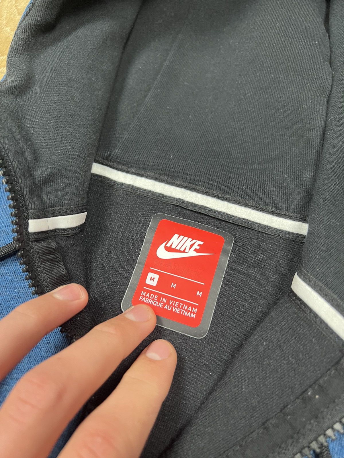 Nike Tech Fleece blue Zip up Hoodie