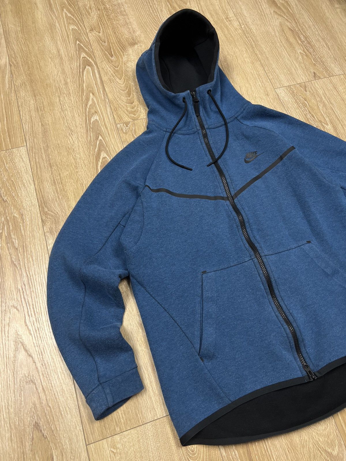 Nike Tech Fleece blue Zip up Hoodie