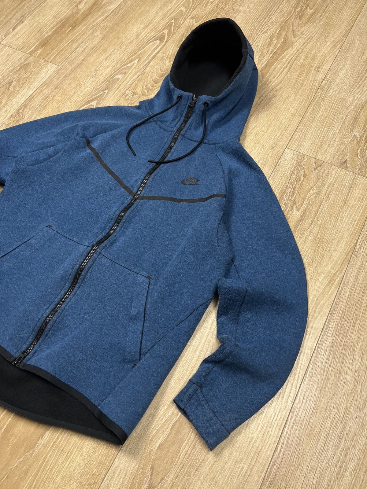 Nike Tech Fleece blue Zip up Hoodie