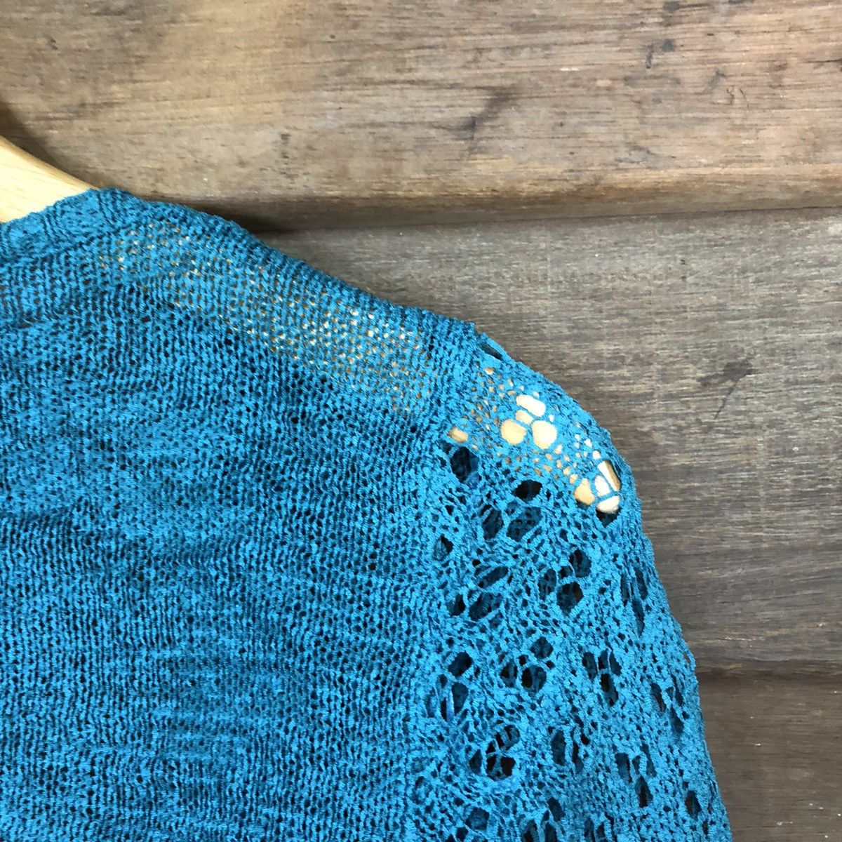Grailed Katies Mesh Net Crochet Green Knitwear Cardigan #7198 Size S / US 4 / IT 40 - 11 Thumbnail