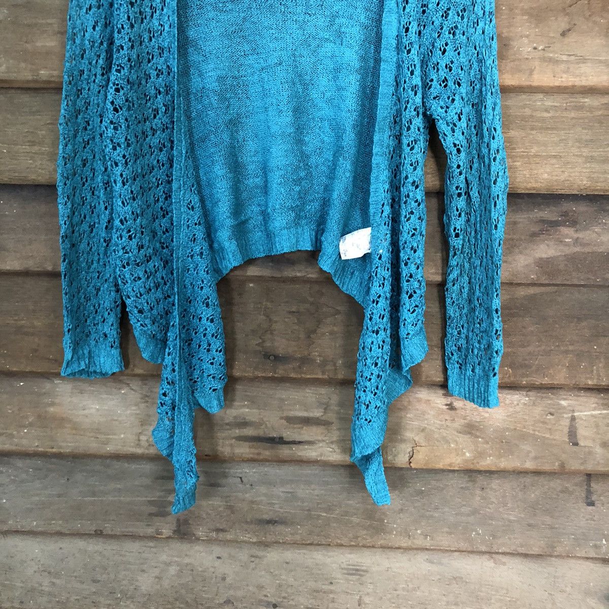 Grailed Katies Mesh Net Crochet Green Knitwear Cardigan #7198 Size S / US 4 / IT 40 - 3 Thumbnail