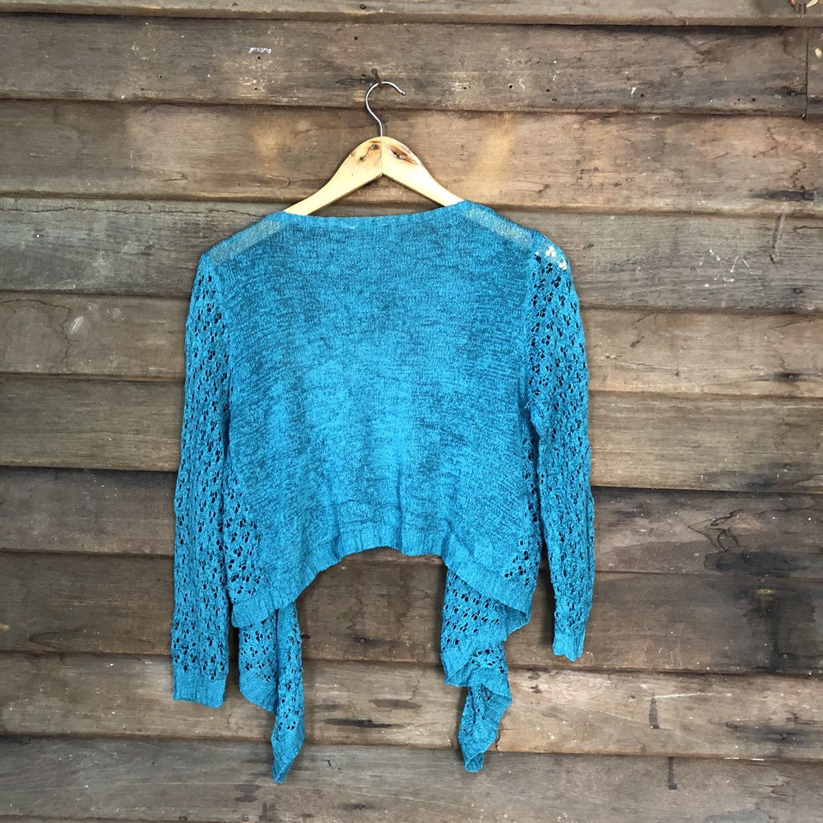 Grailed Katies Mesh Net Crochet Green Knitwear Cardigan #7198 Size S / US 4 / IT 40 - 9 Thumbnail