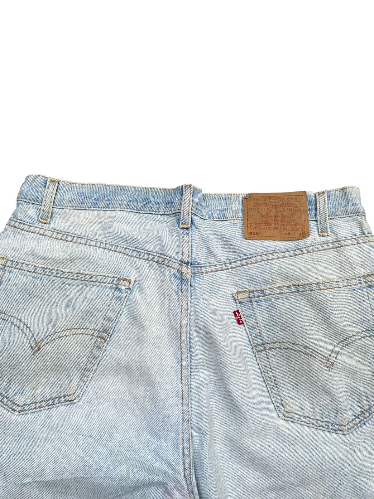Levi's × Vintage Vintage 2002 Levis 505 e Faded Wash Denim Size US 36 / EU 52 - 12 Thumbnail