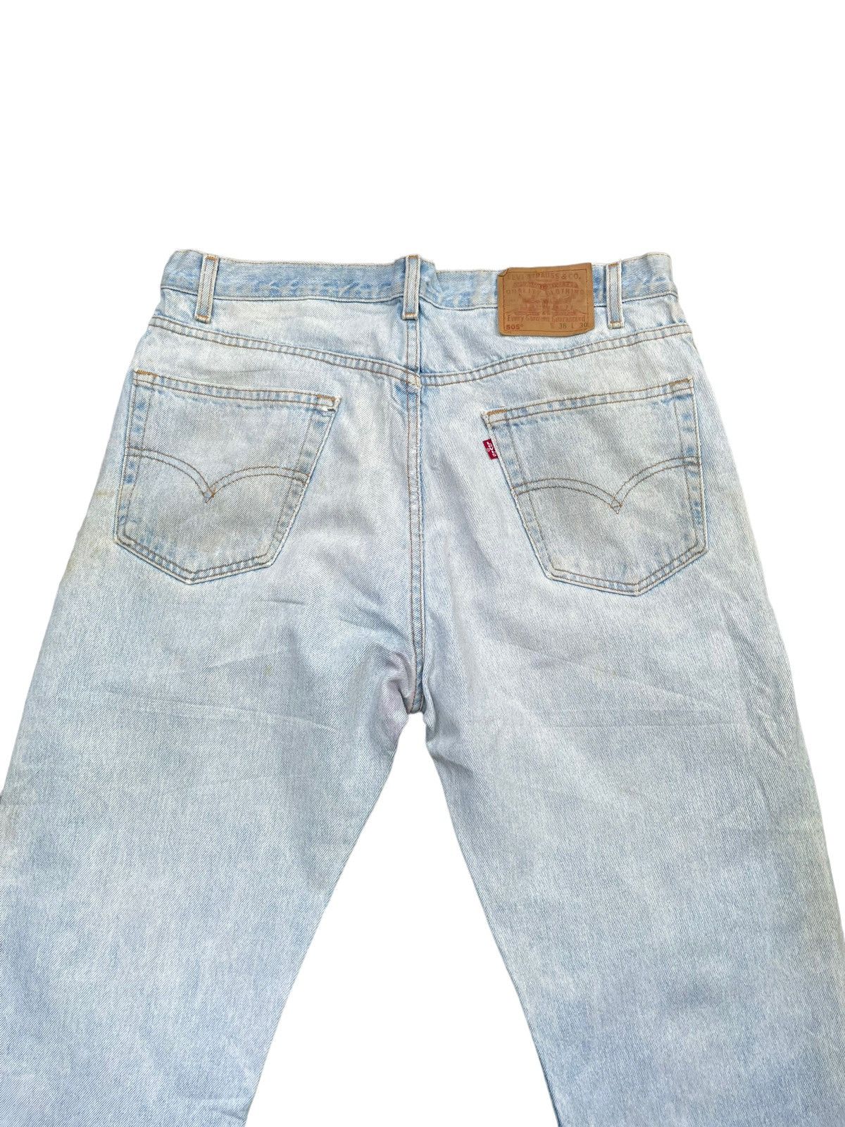 Levi's × Vintage Vintage 2002 Levis 505 e Faded Wash Denim Size US 36 / EU 52 - 9 Thumbnail
