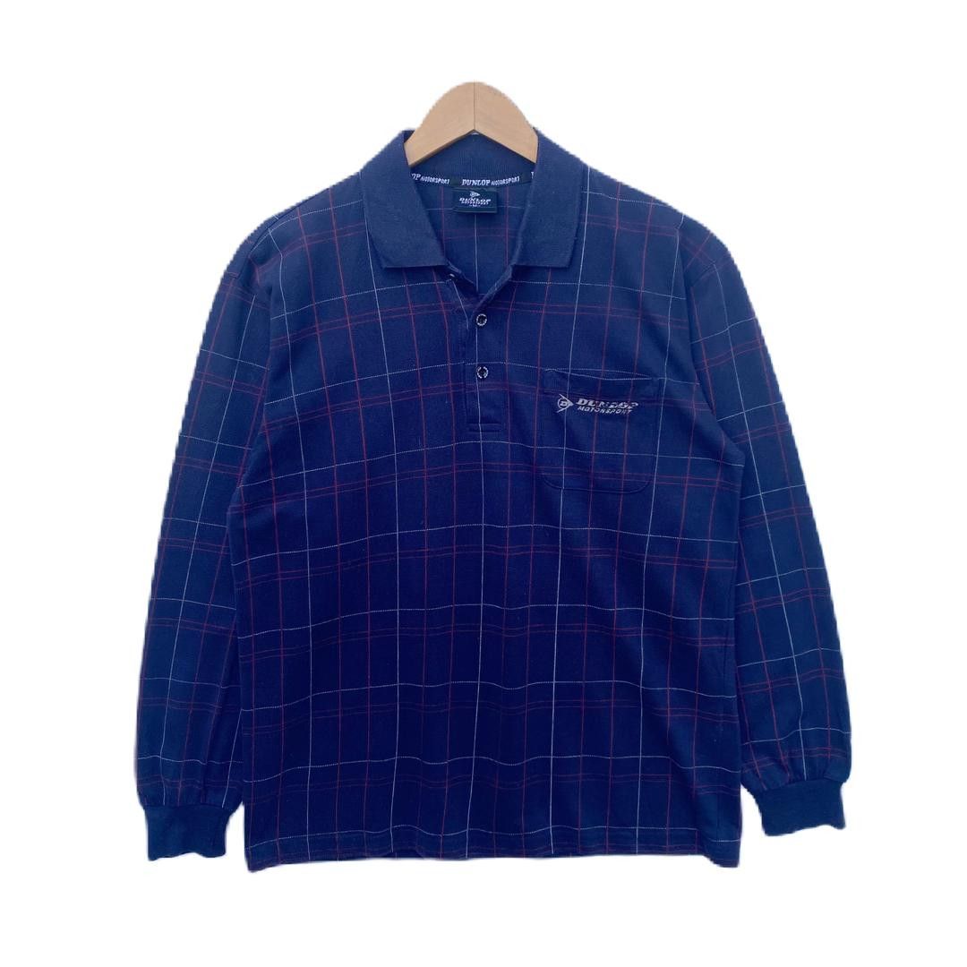 VINTAGE DUNLOP MOTORSPORTS COLLARED SHIRT MEDIUM