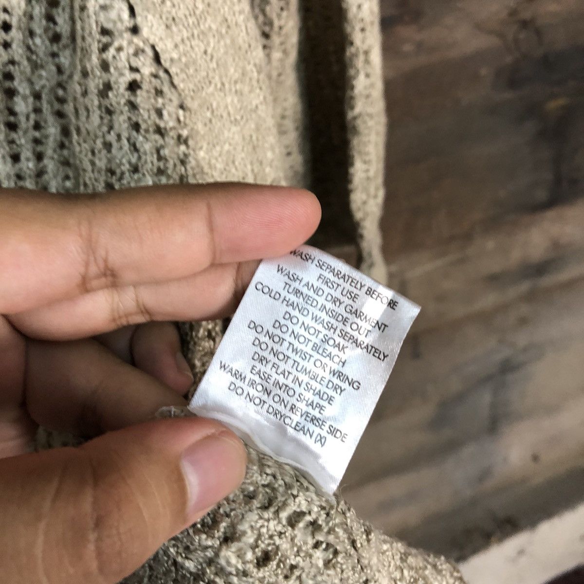 Other Suzanne Rae Mesh Net Crochet Brown Cardigan Knitwear #7203 Size L / US 10 / IT 46 - 8 Thumbnail