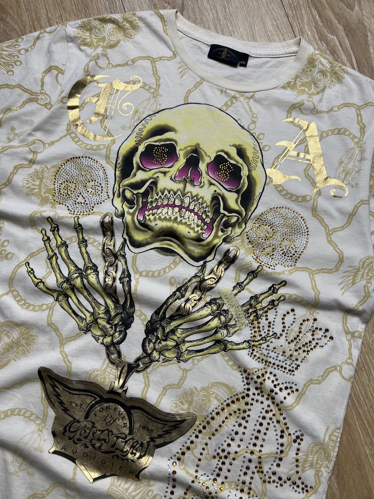 Christian Audigier Rare Christian Audigier T-Shirt Size US L / EU 52-54 / 3 - 4 Thumbnail
