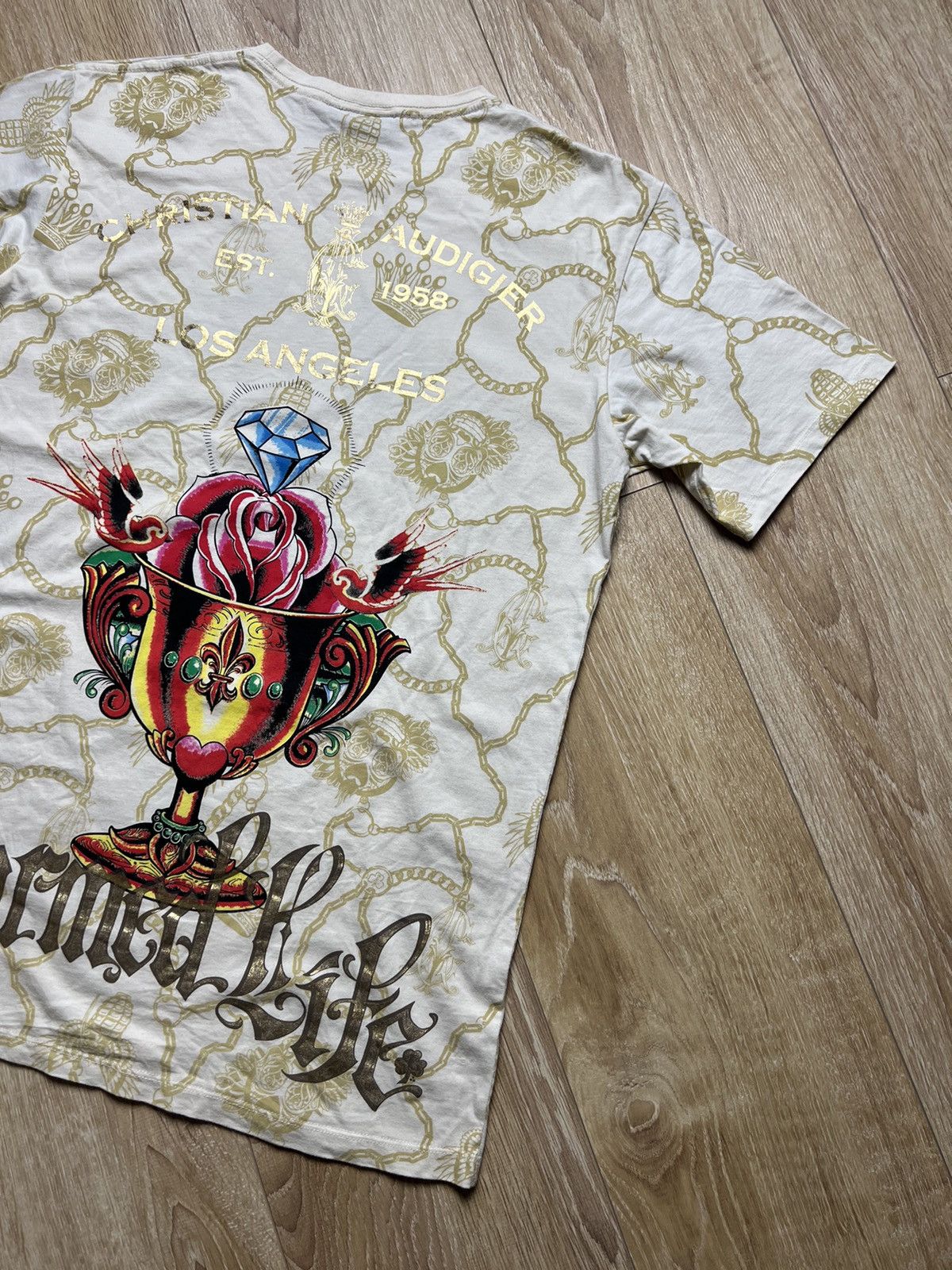 Christian Audigier Rare Christian Audigier T-Shirt Size US L / EU 52-54 / 3 - 8 Thumbnail