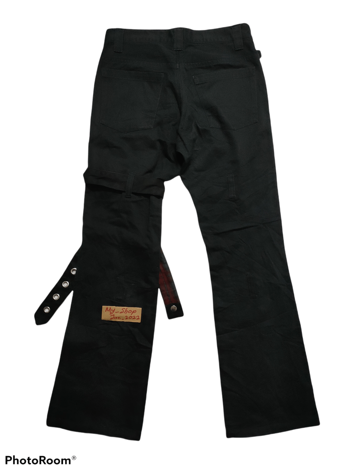 Hysteric Glamour × Japanese Brand Flare Bondage Pant by Secret t-Agent x Punk Design Size US 29 - 2 Thumbnail