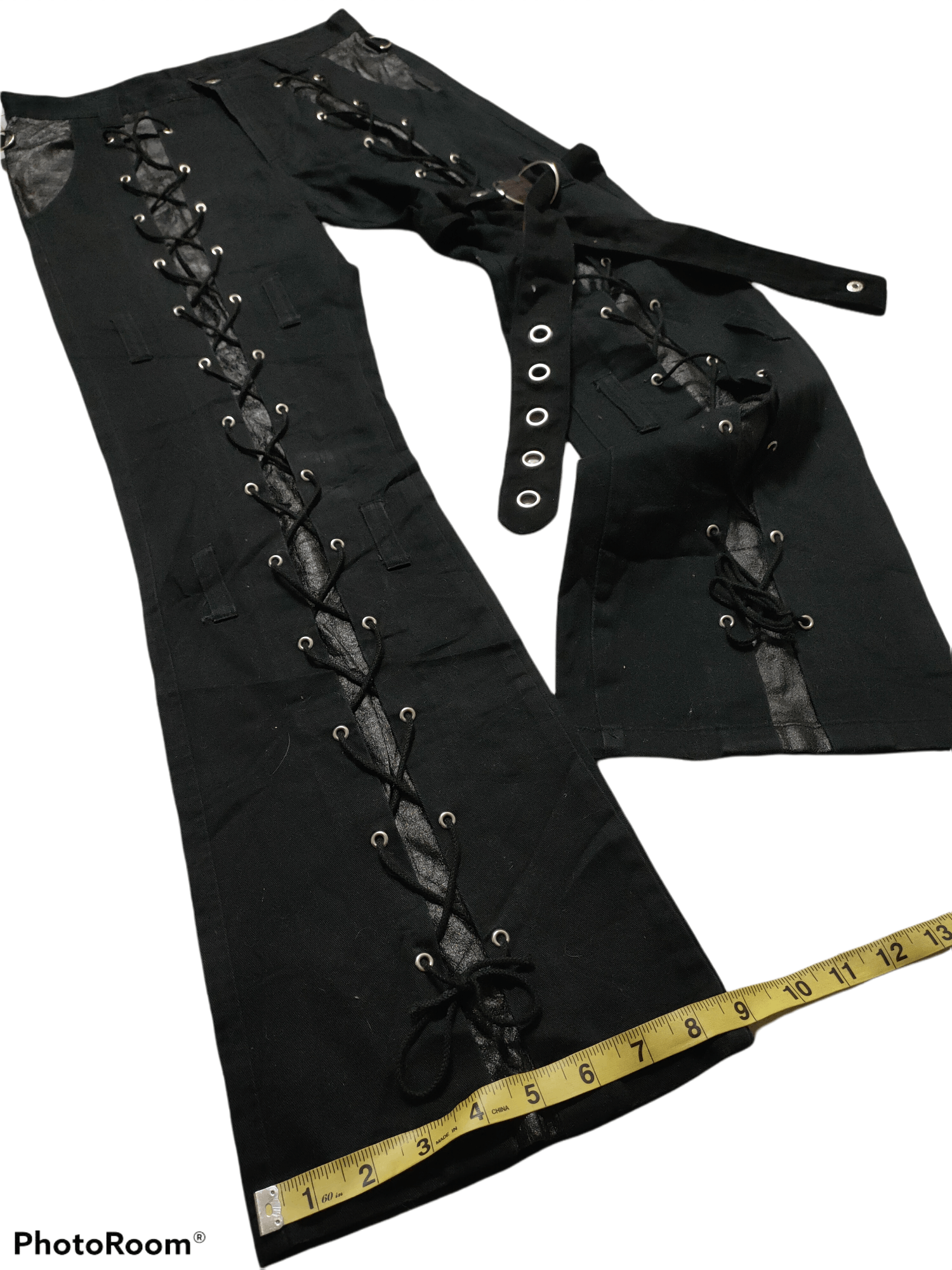 Hysteric Glamour × Japanese Brand Flare Bondage Pant by Secret t-Agent x Punk Design Size US 29 - 6 Thumbnail