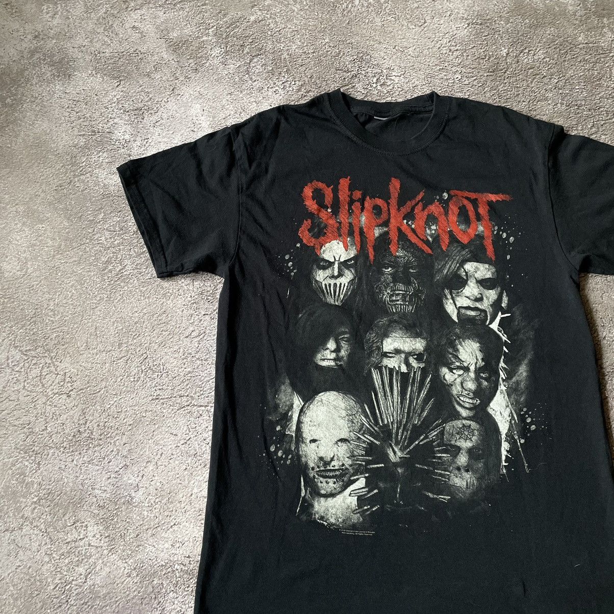 Vintage Vintage Y2K Slipknot Band Tee Graphic Grunge Dark Slim M Size US M / EU 48-50 / 2 - 4 Thumbnail
