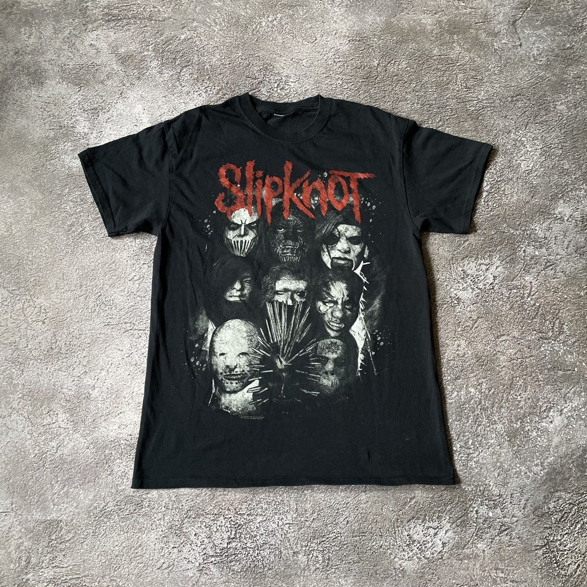 Vintage Vintage Y2K Slipknot Band Tee Graphic Grunge Dark Slim M Size US M / EU 48-50 / 2 - 3 Thumbnail