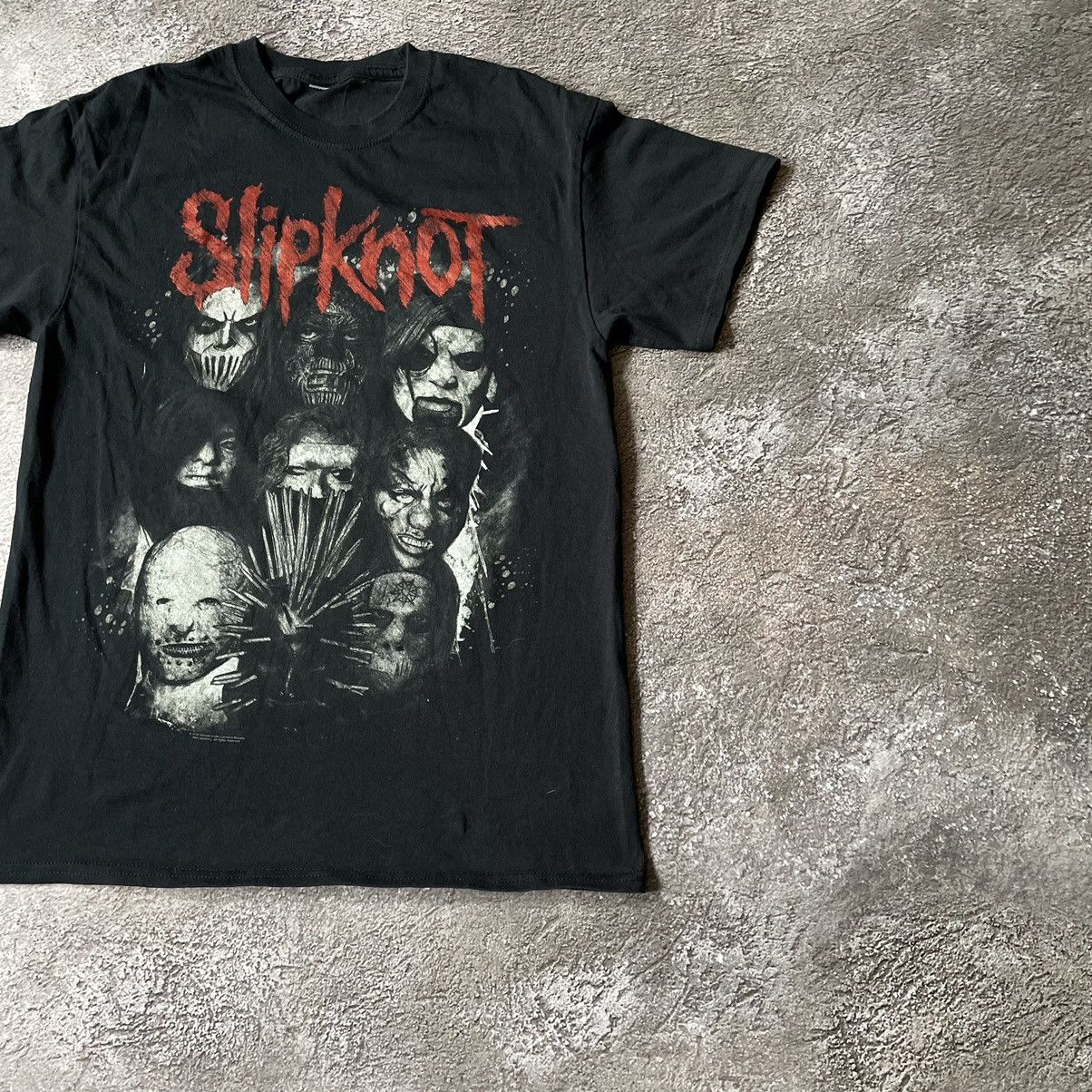Vintage Vintage Y2K Slipknot Band Tee Graphic Grunge Dark Slim M Size US M / EU 48-50 / 2 - 2 Thumbnail