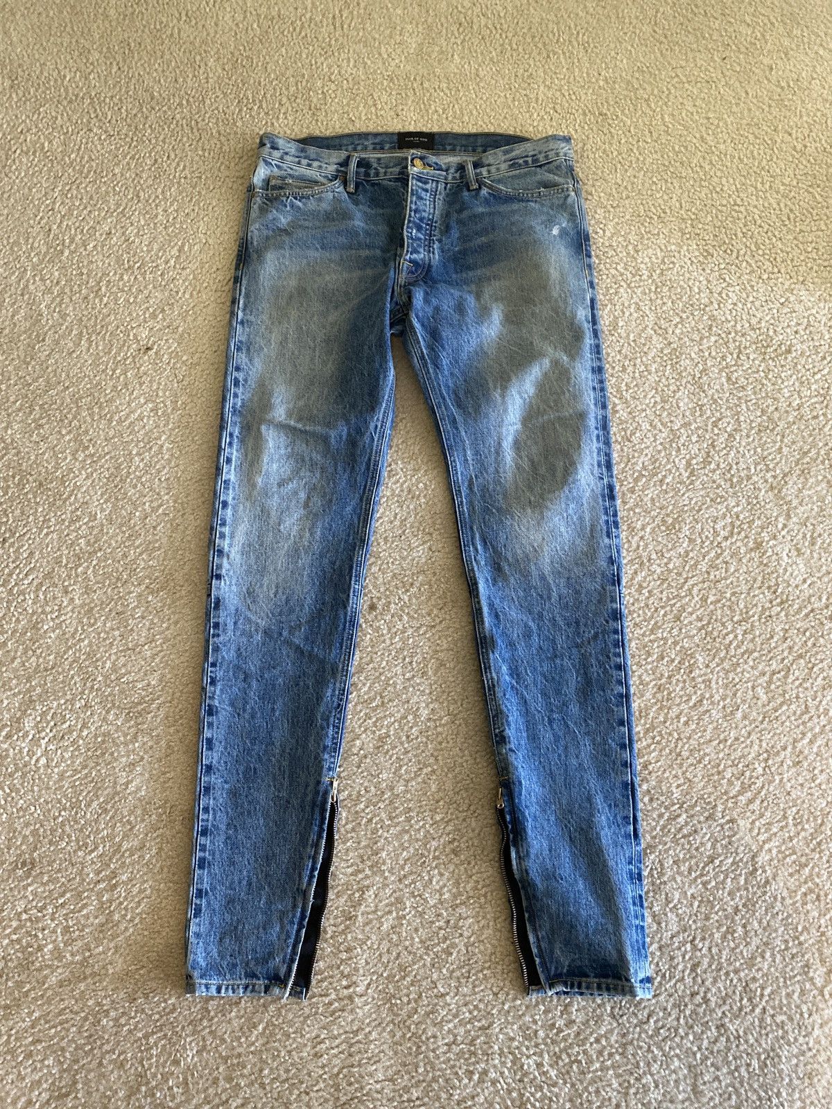 Fear of God Fear Of God denim indigo Size US 35 - 1 Thumbnail