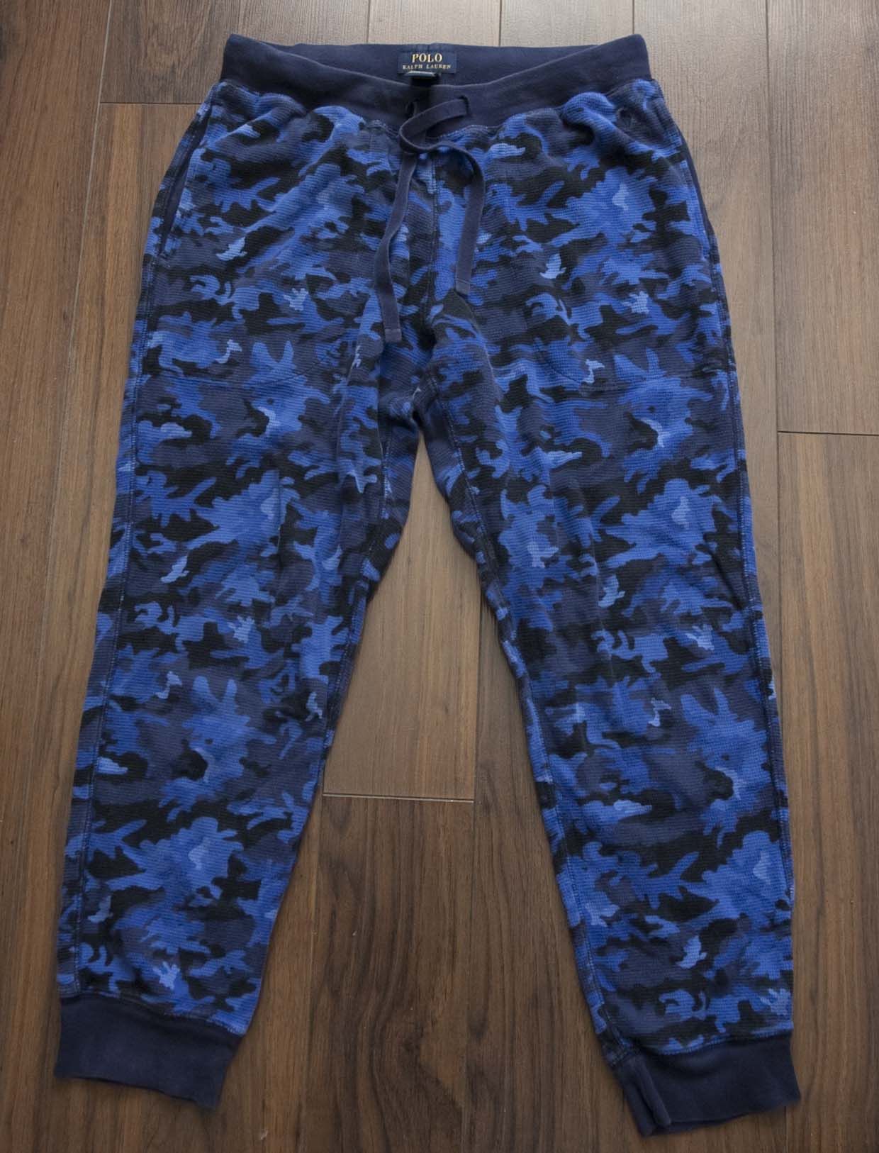 Polo Ralph Lauren Ralph Lauren Pajama Pants Jogger Camo Blue Size33x26 Size US 33 - 1 Thumbnail