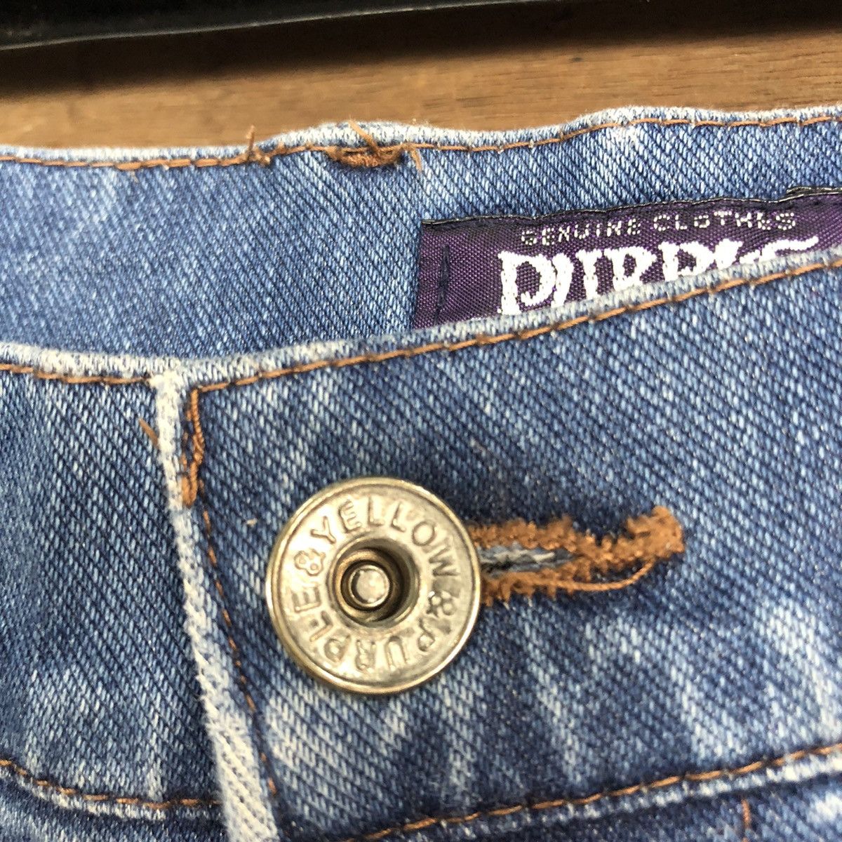 Japanese Brand Purple Yellow Blue multi pocket utility denim Pants #5749 Size US 30 / EU 46 - 8 Thumbnail