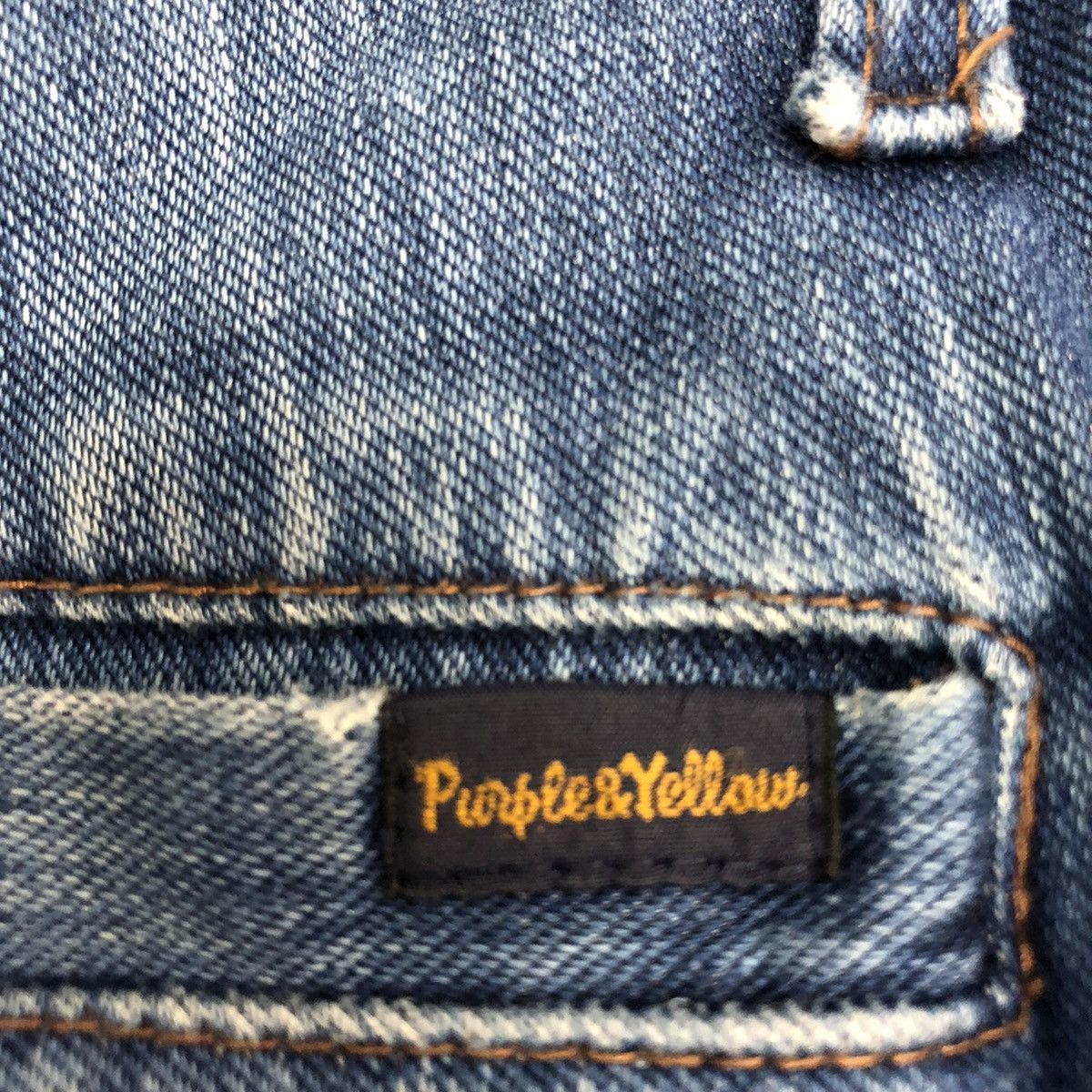 Japanese Brand Purple Yellow Blue multi pocket utility denim Pants #5749 Size US 30 / EU 46 - 13 Thumbnail