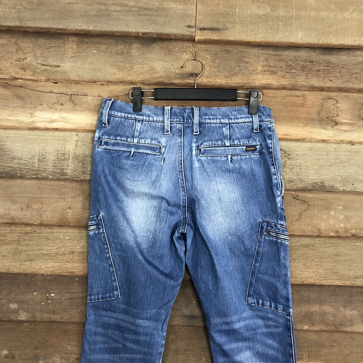 Japanese Brand Purple Yellow Blue multi pocket utility denim Pants #5749 Size US 30 / EU 46 - 11 Thumbnail