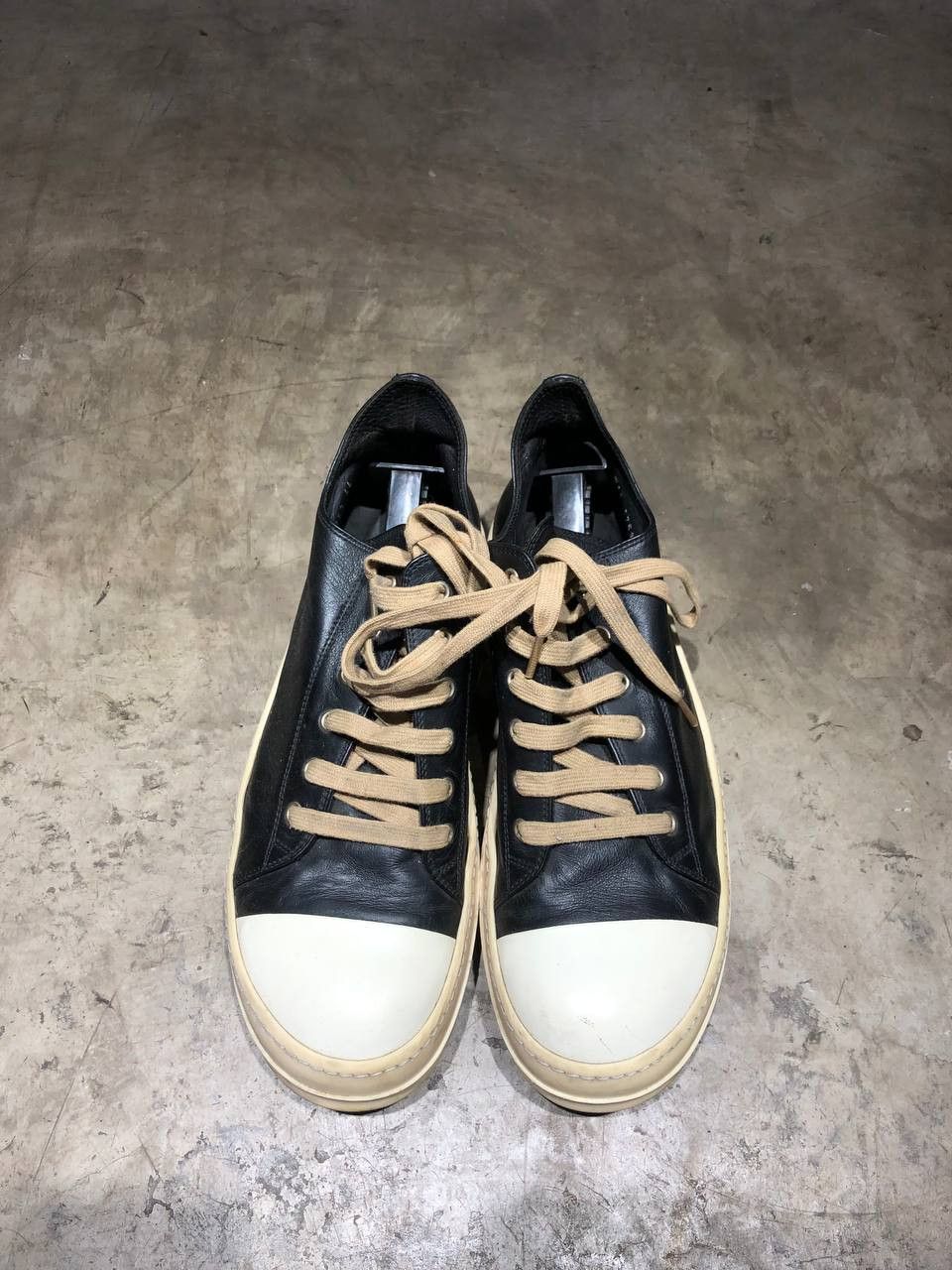 image of Rick Owens Mainline Ramones Low Shoes in Black, Men's (Size 11)