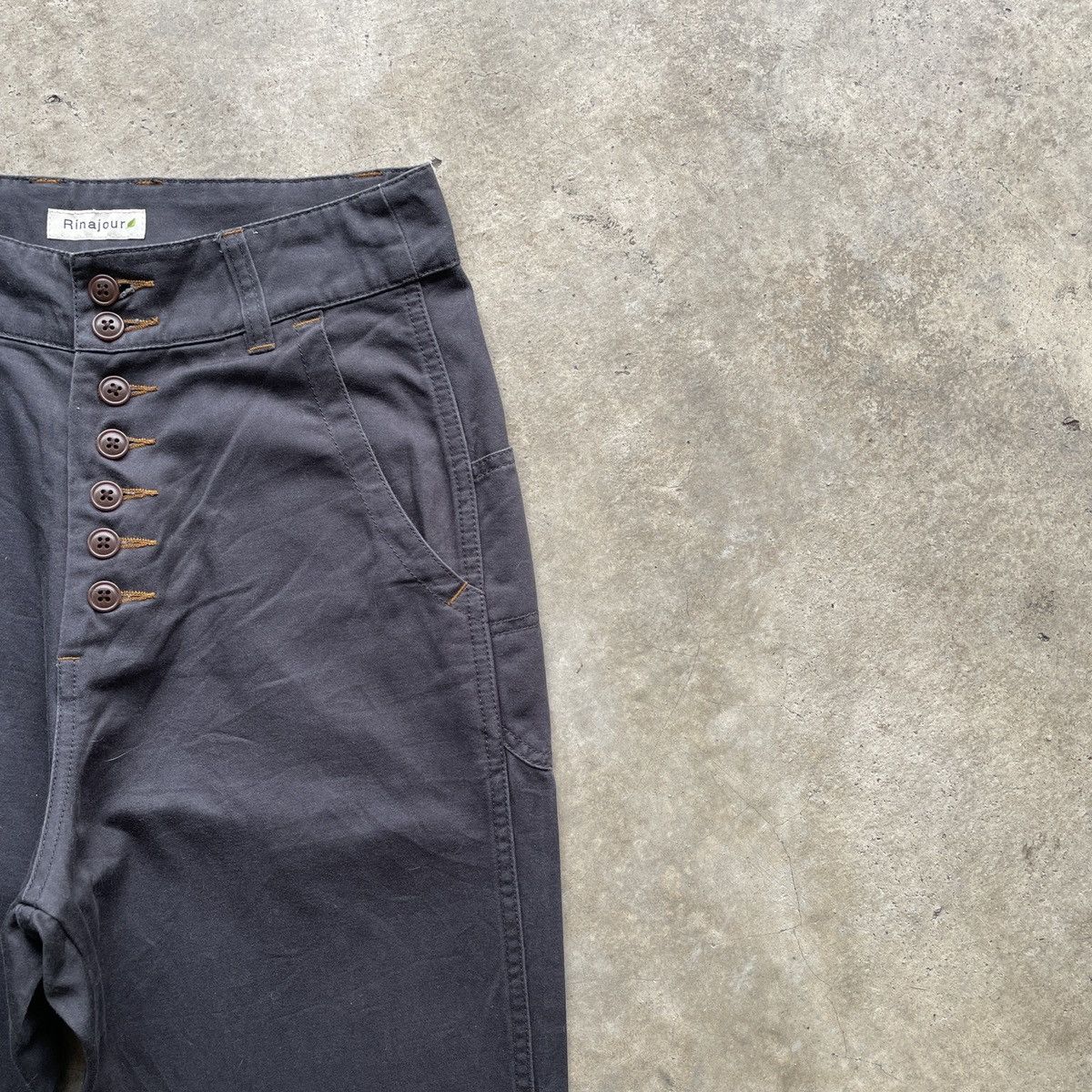 Japanese Brand Vintage Rinajour Faded Trousers Casual Pants W26x26 Size US 26 / EU 42 - 6 Thumbnail