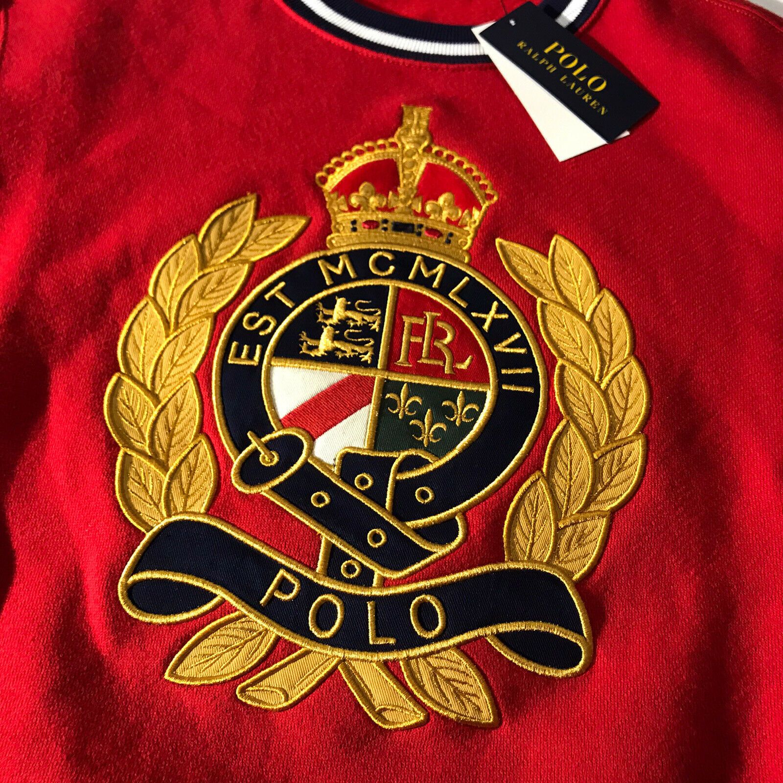 Polo Ralph Lauren Polo Ralph Lauren Yale Crest Sweatshirt XXL Size US XXL / EU 58 / 5 - 10 Thumbnail