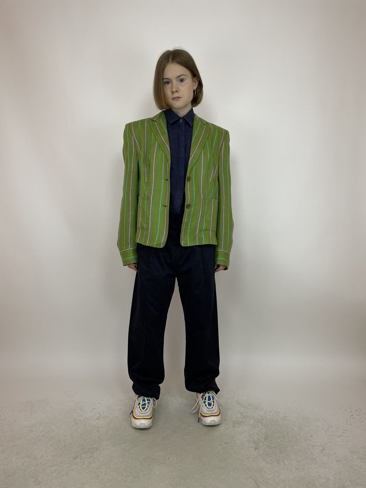 Other Claudia Strated Linen Blazer jacket Womens size 44 Size M / US 6-8 / IT 42-44 - 9 Thumbnail